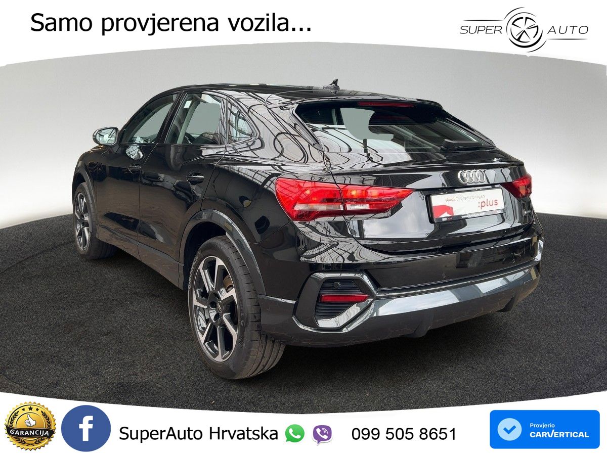 Audi Q3 Sportback 40 TDI (200 KS) quattro S tronic LED+GR SJED+ACC
