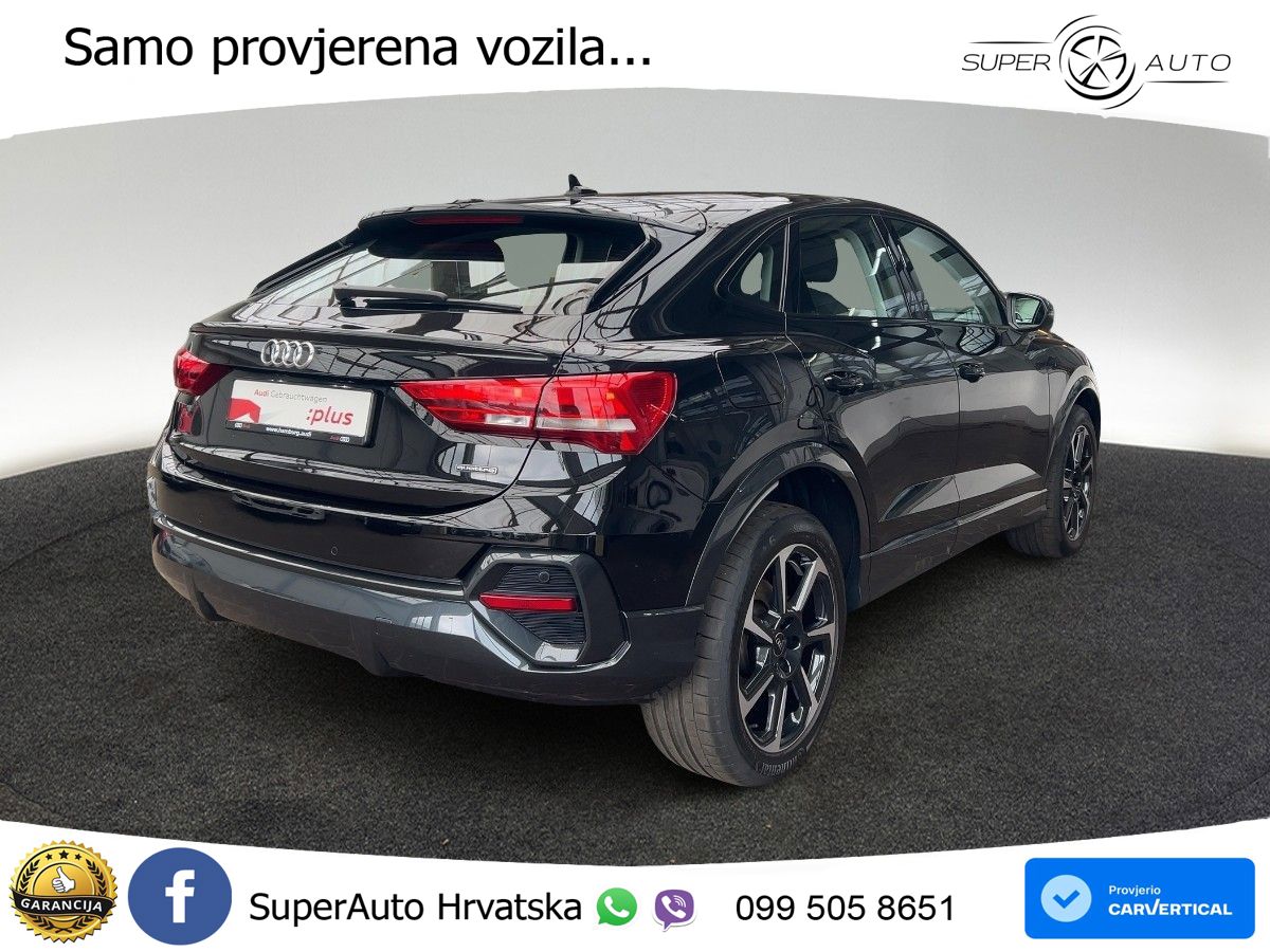 Audi Q3 Sportback 40 TDI (200 KS) quattro S tronic LED+GR SJED+ACC