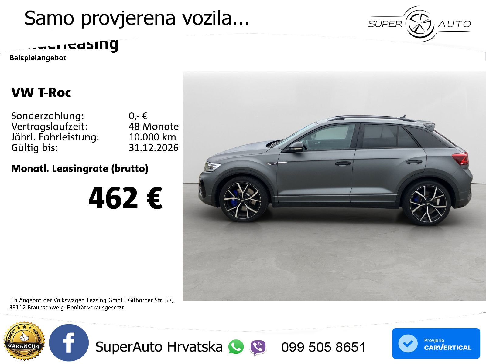 Volkswagen T-Roc I R 2.0 TSI (300 KS) OPF 4M DSG LED+GR SJED+ACC