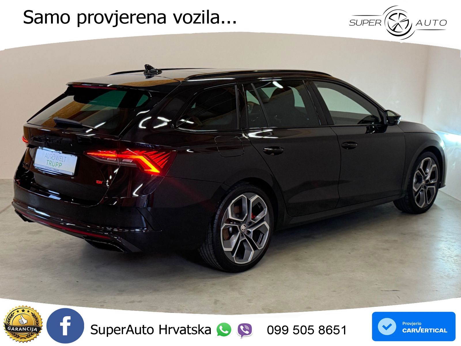 Škoda Octavia Combi RS 2.0 TSI (245 KS) DSG LED+GR SJED+ACC