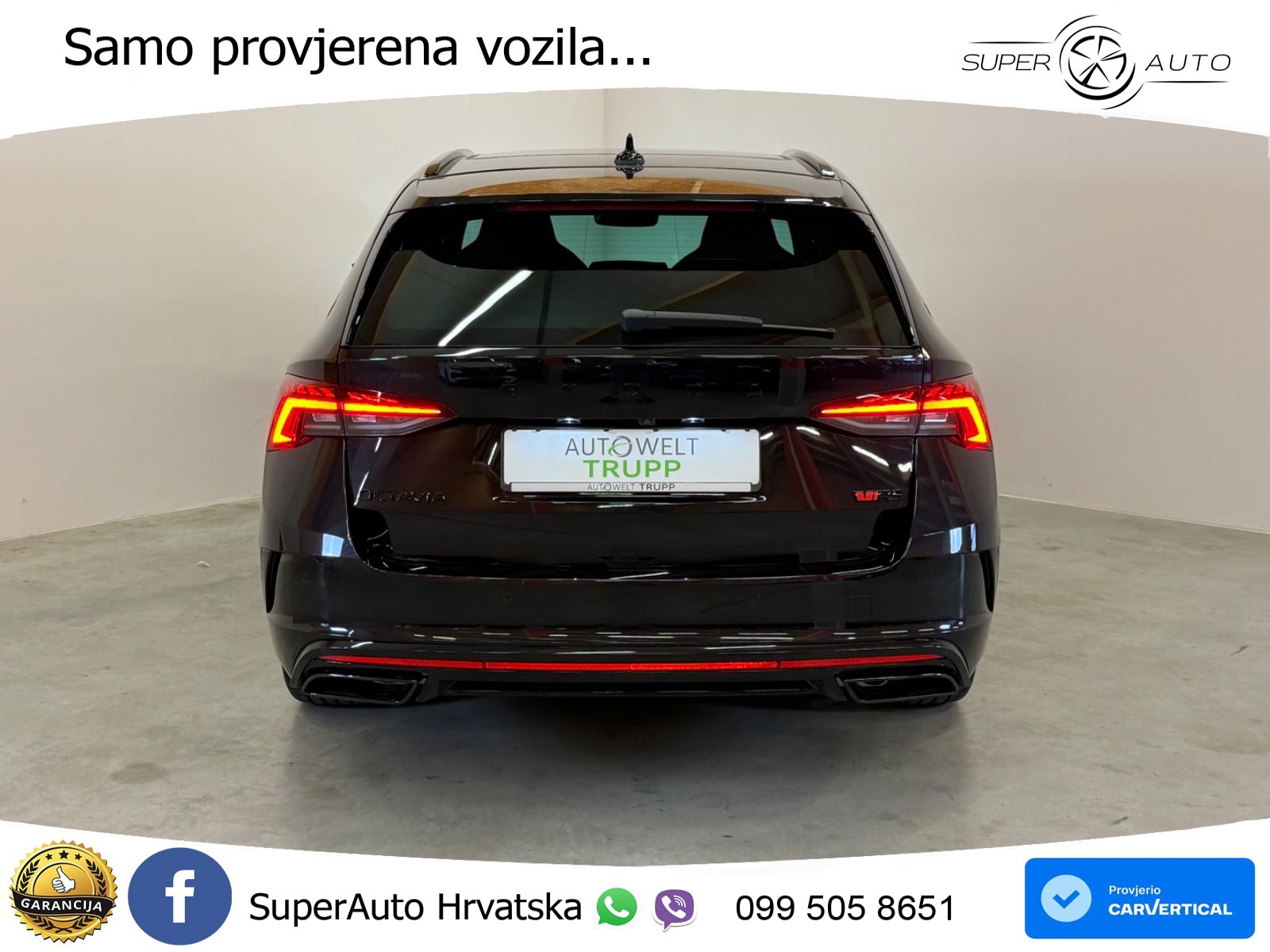 Škoda Octavia Combi RS 2.0 TSI (245 KS) DSG LED+GR SJED+ACC