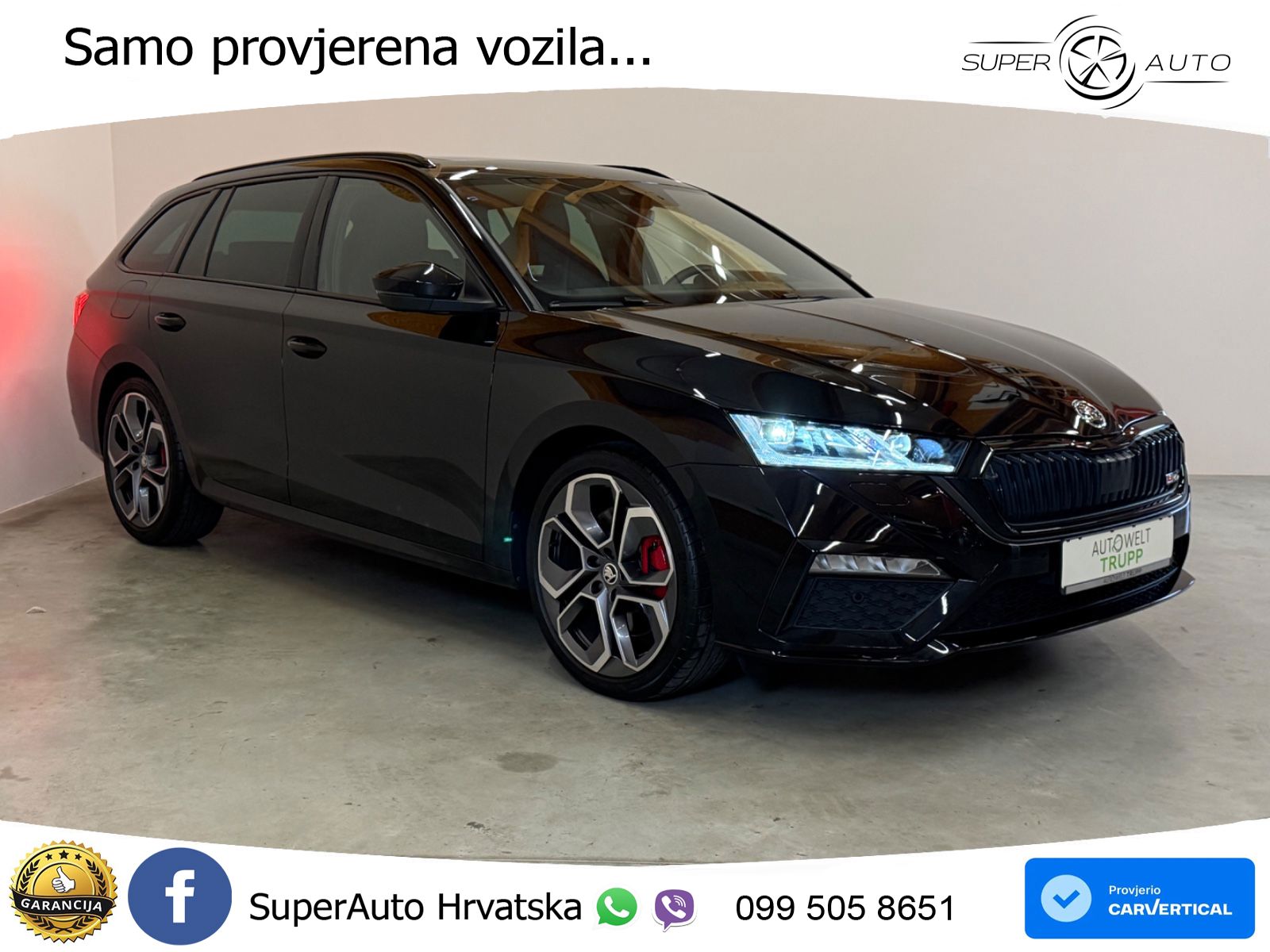 Škoda Octavia Combi RS 2.0 TSI (245 KS) DSG LED+GR SJED+ACC