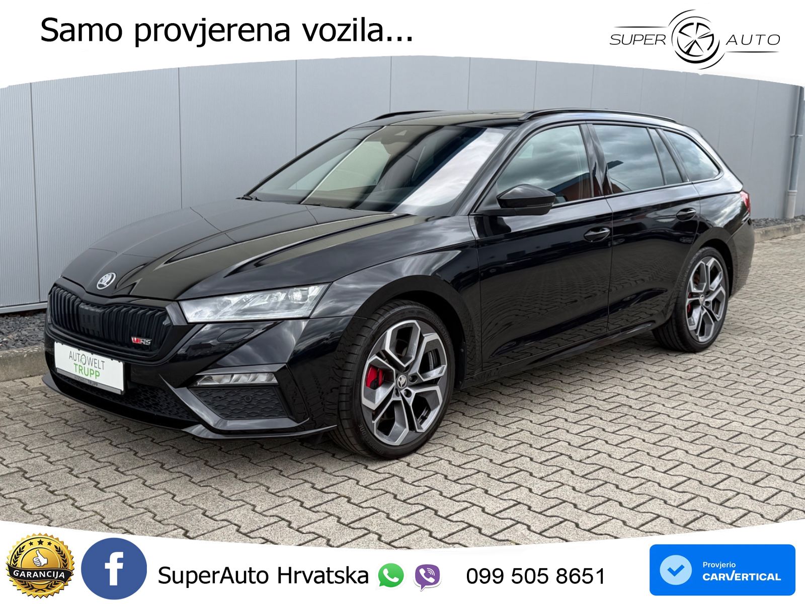 Škoda Octavia Combi RS 2.0 TSI (245 KS) DSG LED+GR SJED+ACC