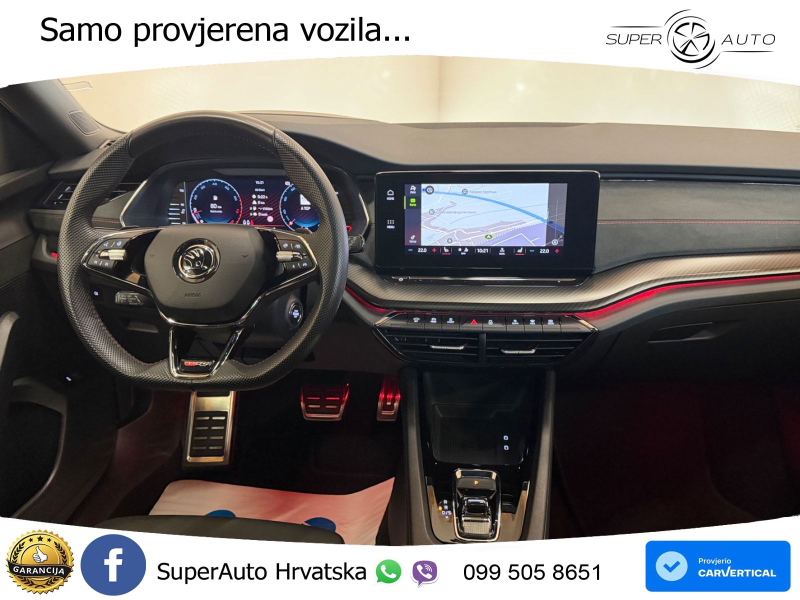 Škoda Octavia Combi RS 2.0 TSI (245 KS) DSG LED+GR SJED+ACC