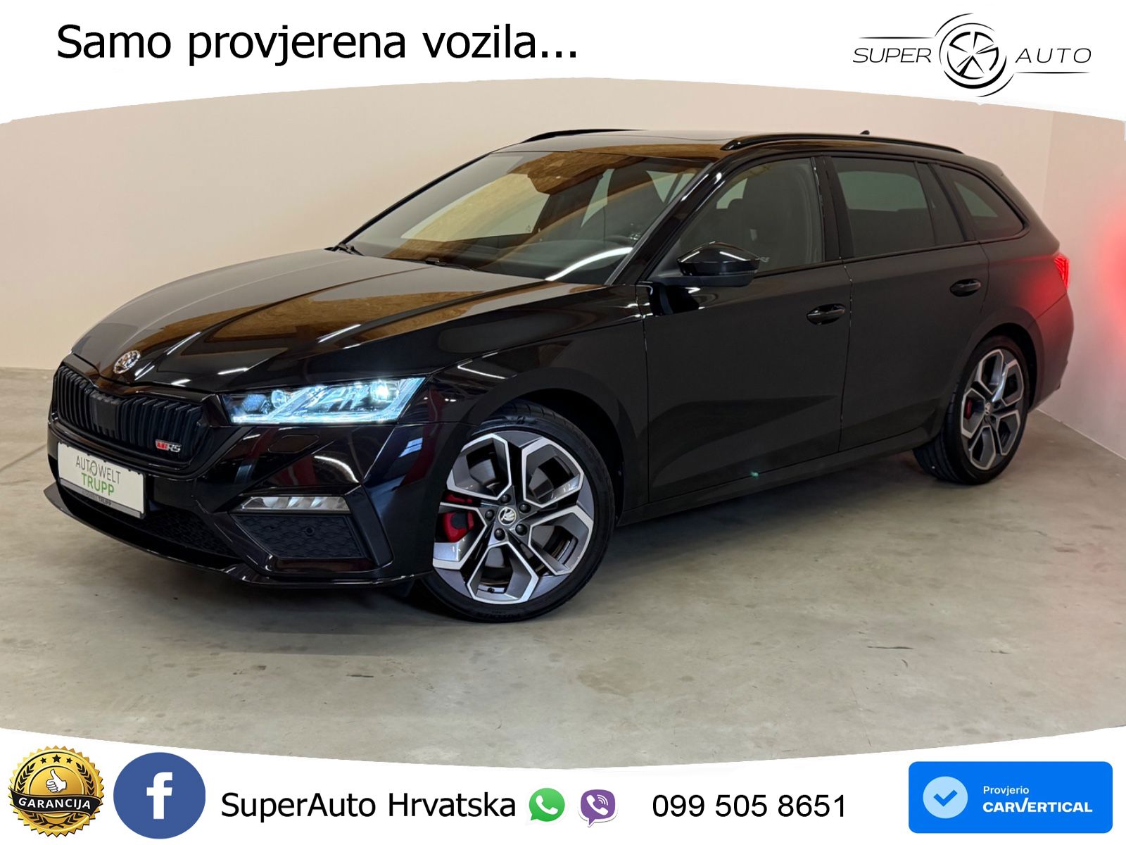 Škoda Octavia Combi RS 2.0 TSI (245 KS) DSG LED+GR SJED+ACC