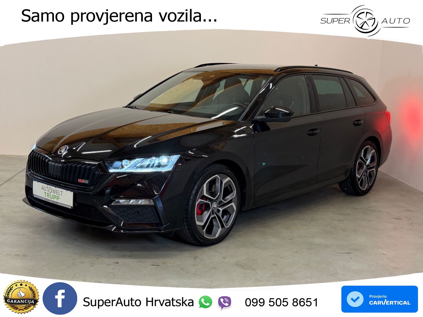 Škoda Octavia Combi RS 2.0 TSI (245 KS) DSG LED+GR SJED+ACC