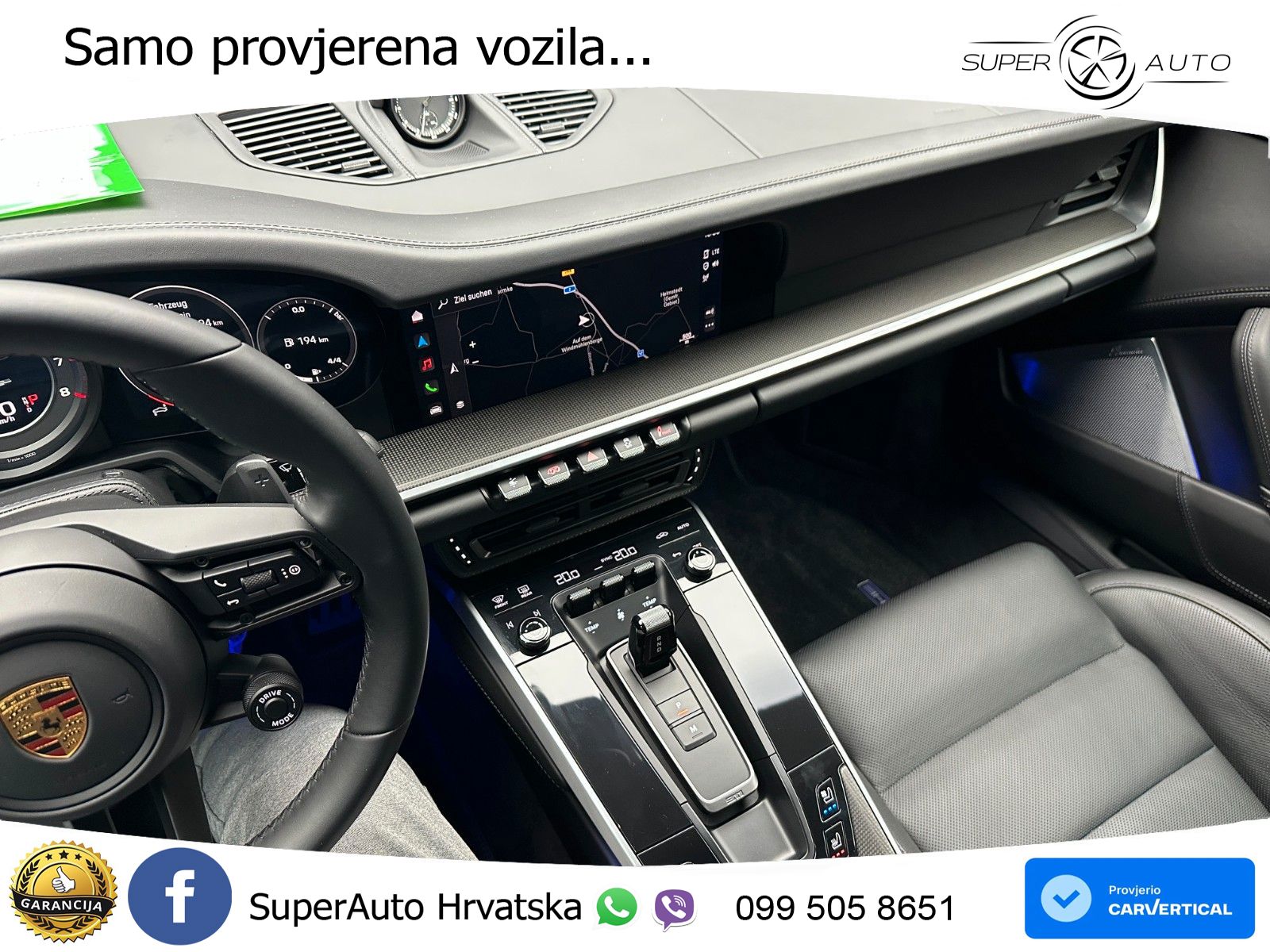 Porsche 911 Turbo S 3.8 (650 KS) PDK ZRAČNI+ACC+GR SJED+KAM