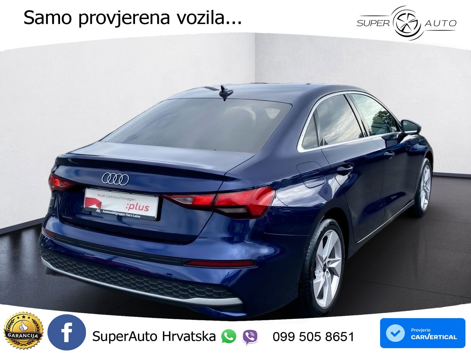 Audi A3 Limuzina 35 TFSI (150 KS) S tronic advanced LED+GR SJED+ACC