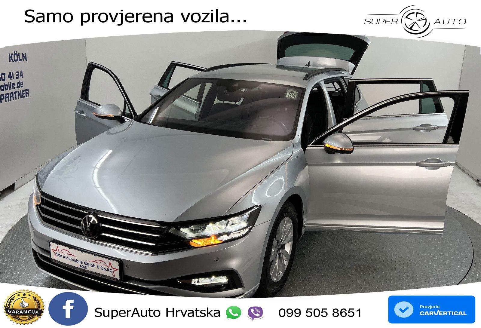 Volkswagen Passat Variant 2.0 TDI (150 KS) DSG Business ZRAČNI+ACC+GR SJED+KAM