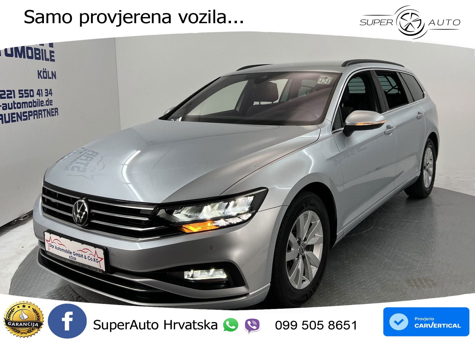Volkswagen Passat Variant 2.0 TDI (150 KS) DSG Business ZRAČNI+ACC+GR SJED+KAM