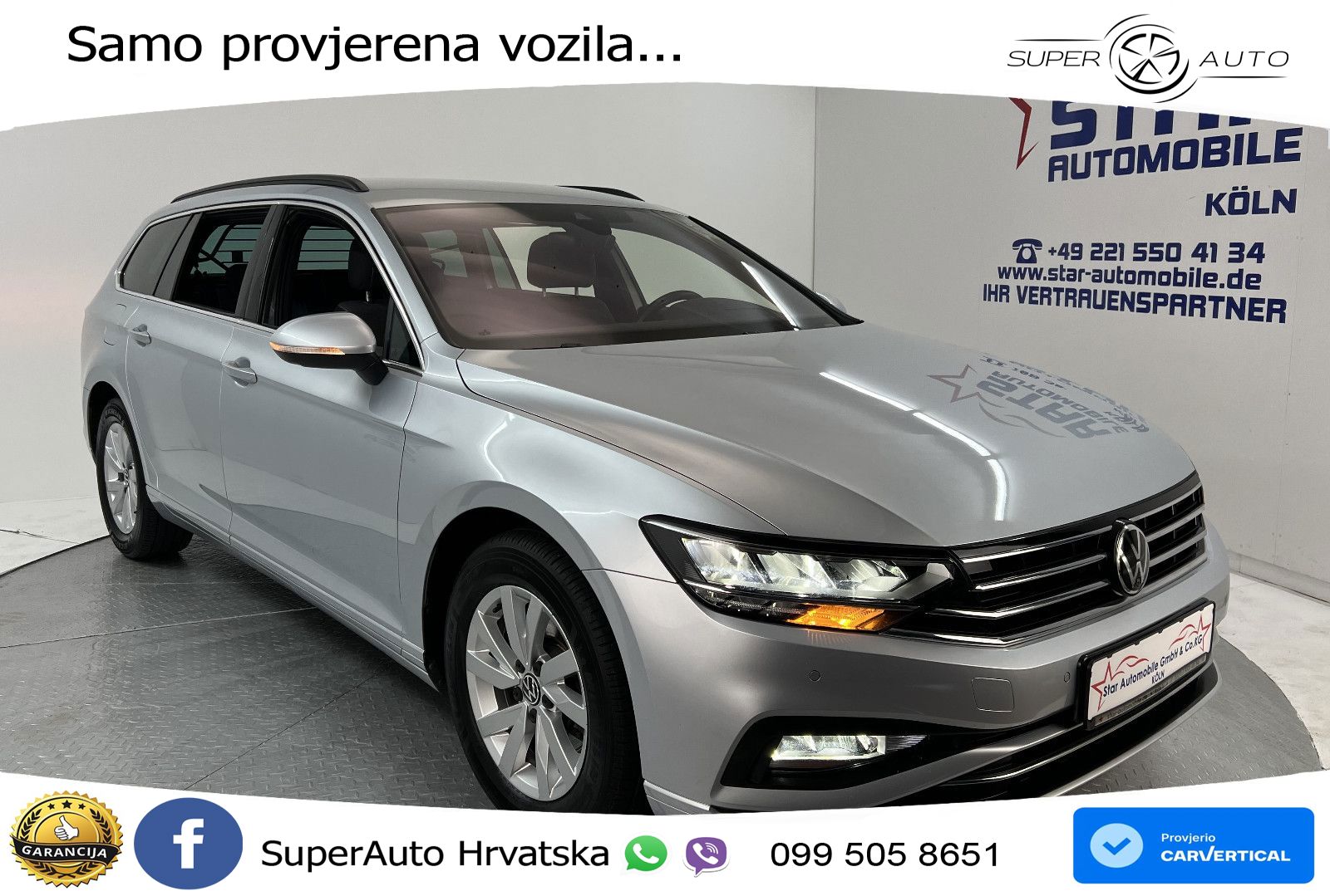 Volkswagen Passat Variant 2.0 TDI (150 KS) DSG Business ZRAČNI+ACC+GR SJED+KAM