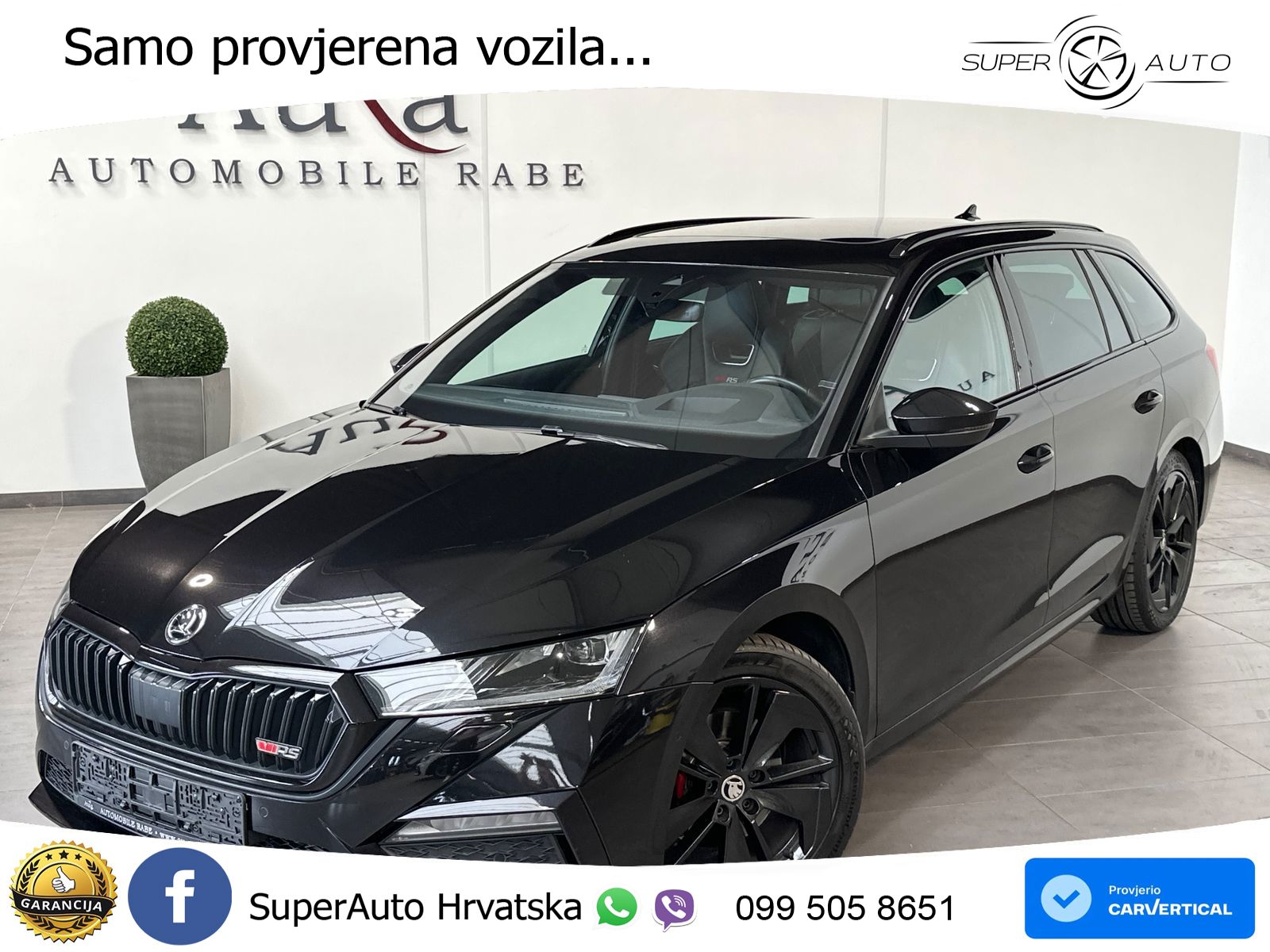 Škoda Octavia Combi RS 2.0 TDI (200 KS) 4x4 DSG LED+GR SJED+ACC