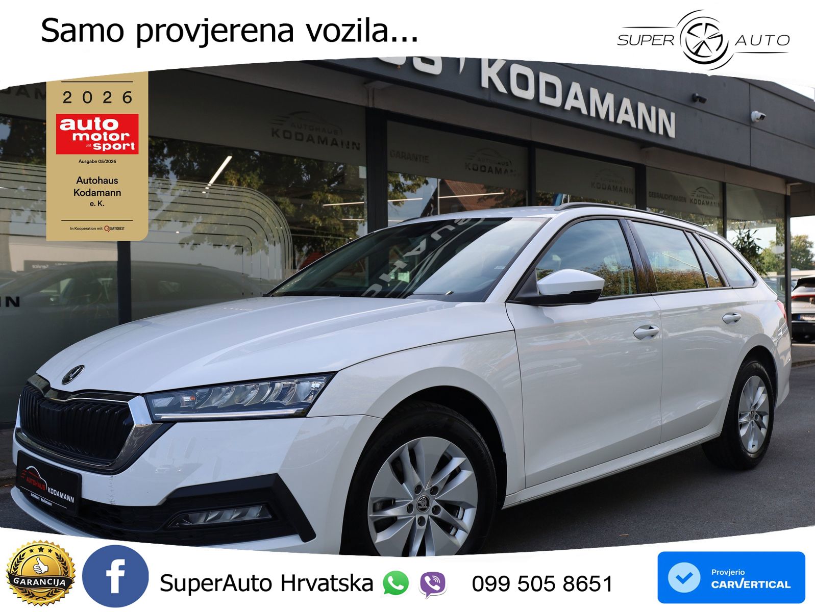 Škoda Octavia Combi 2.0 TDI (116 KS) LED+GR SJED+ACC