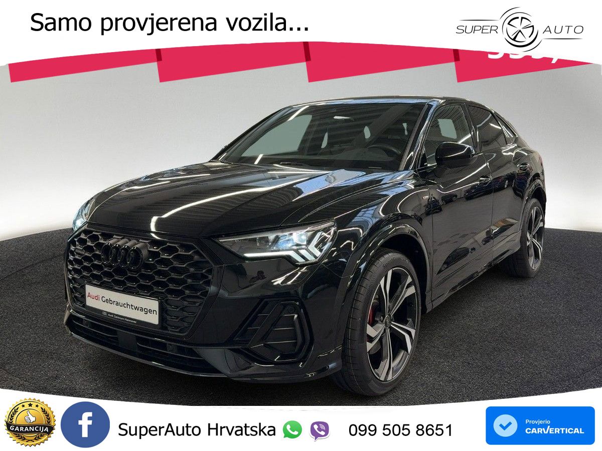 Audi Q3 II Sportback 45 TFSI (245 KS) quattro S tronic S line MATRIX+GR SJED+KAM