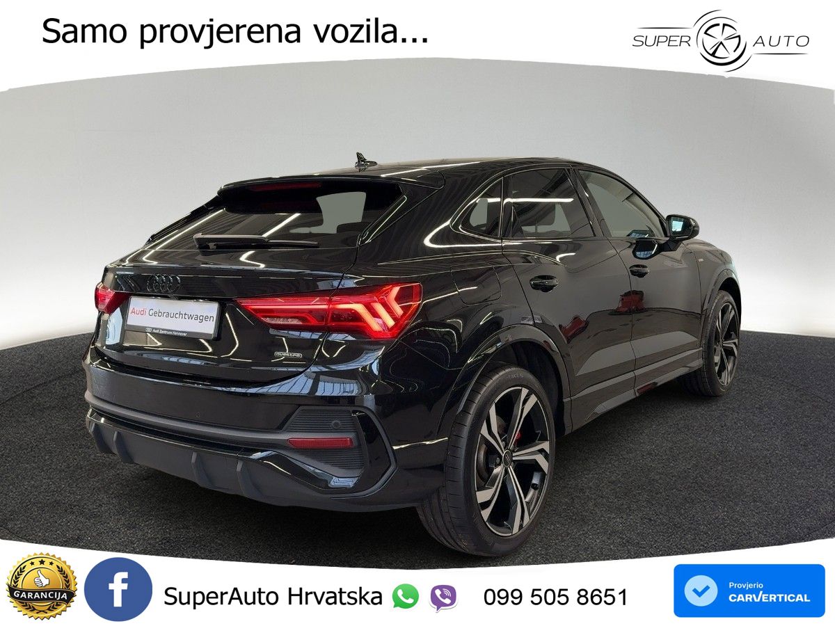 Audi Q3 II Sportback 45 TFSI (245 KS) quattro S tronic S line MATRIX+GR SJED+KAM