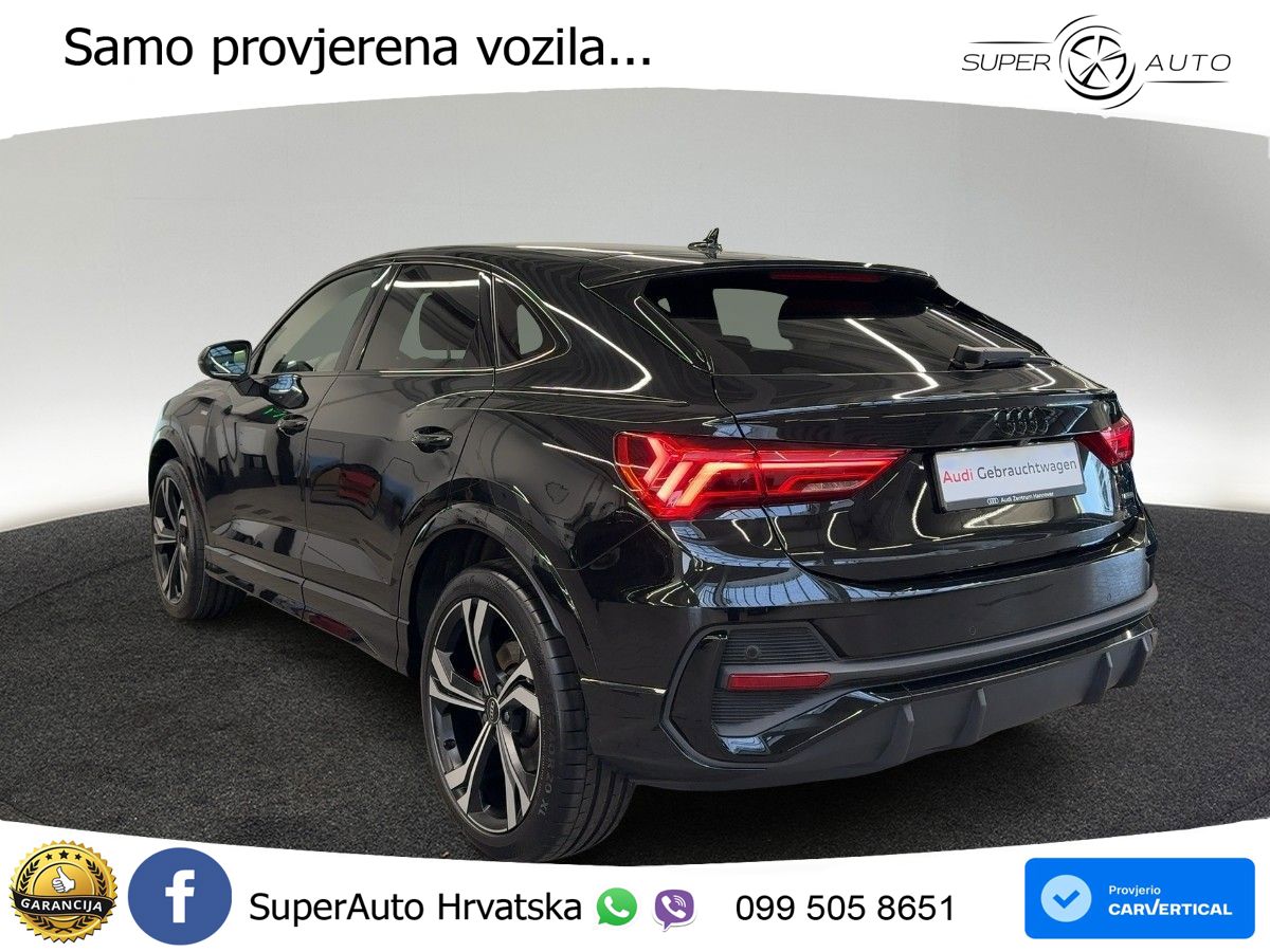 Audi Q3 II Sportback 45 TFSI (245 KS) quattro S tronic S line MATRIX+GR SJED+KAM