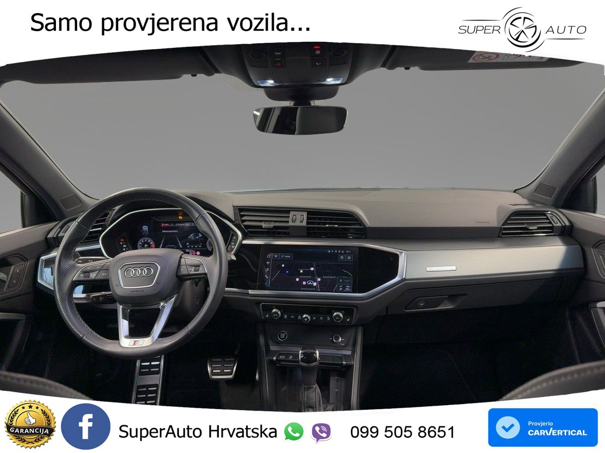 Audi Q3 II Sportback 45 TFSI (245 KS) quattro S tronic S line MATRIX+GR SJED+KAM