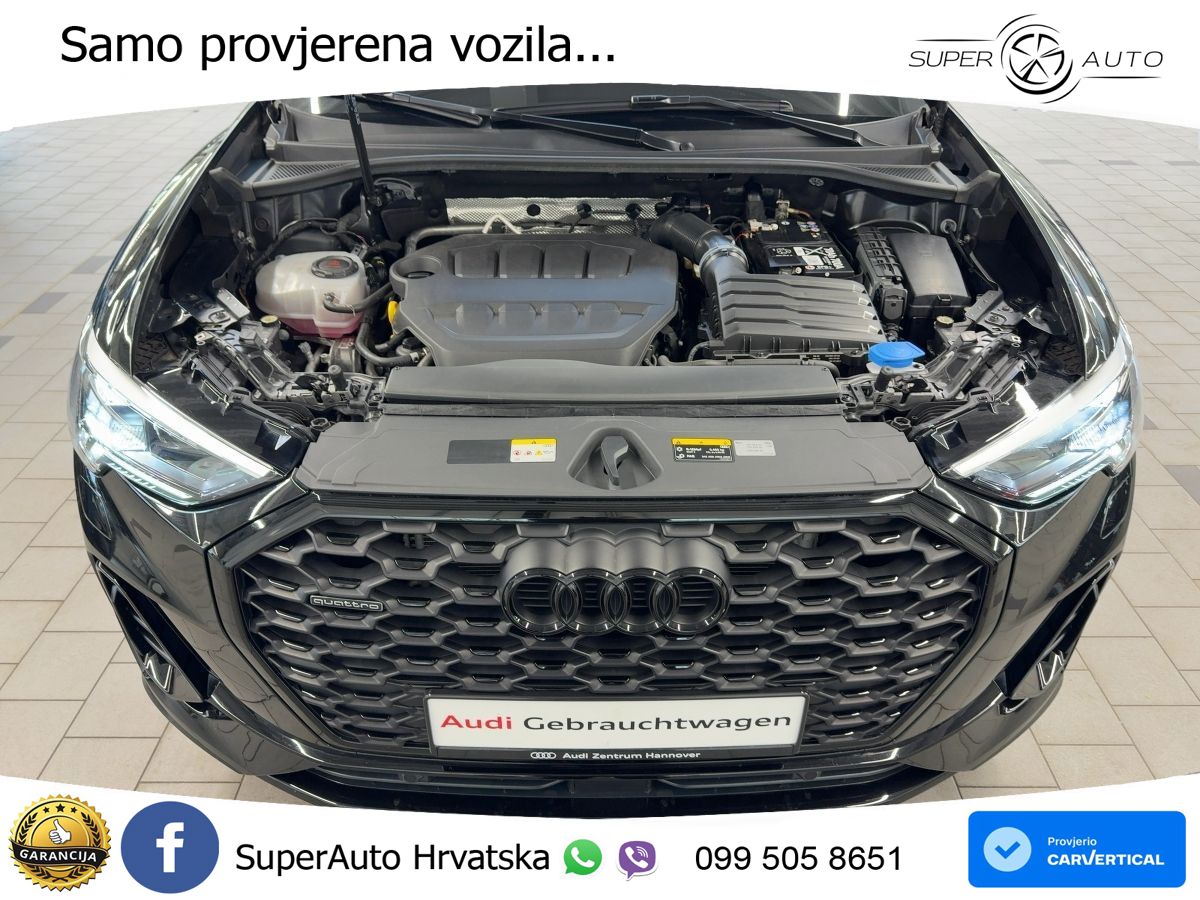 Audi Q3 II Sportback 45 TFSI (245 KS) quattro S tronic S line MATRIX+GR SJED+KAM