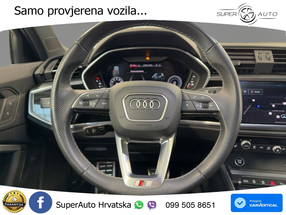 Audi Q3 II Sportback 45 TFSI (245 KS) quattro S tronic S line MATRIX+GR SJED+KAM