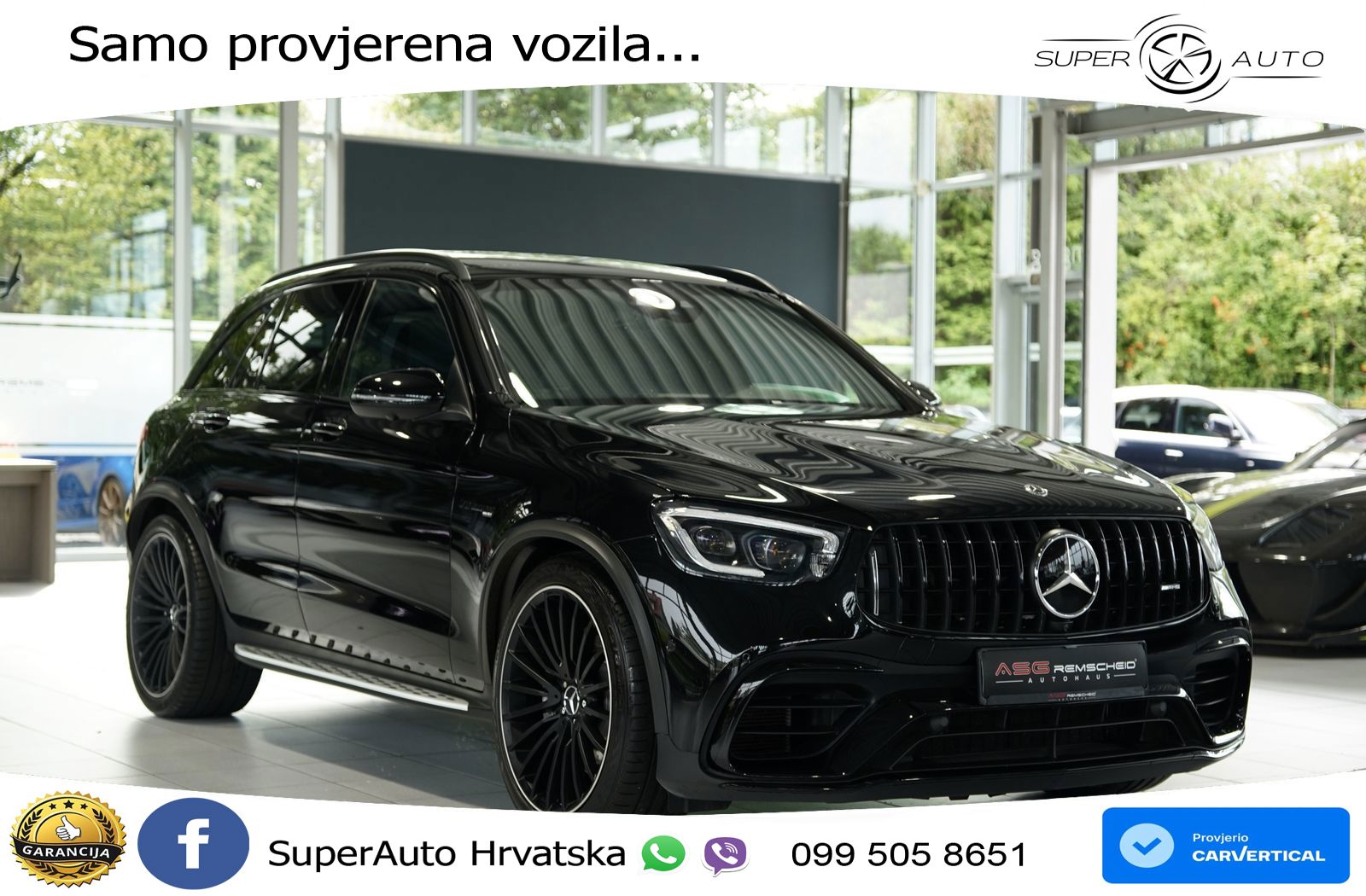 Mercedes AMG GLC 63 V8 (476 KS) 4MATIC+ MCT ACC+GR SJED+360+PANO