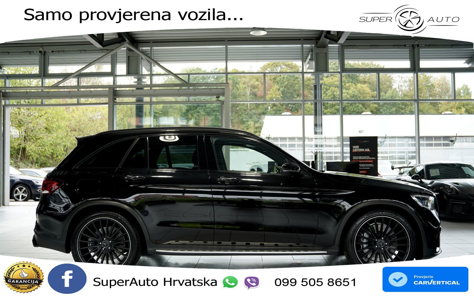 Mercedes AMG GLC 63 V8 (476 KS) 4MATIC+ MCT ACC+GR SJED+360+PANO