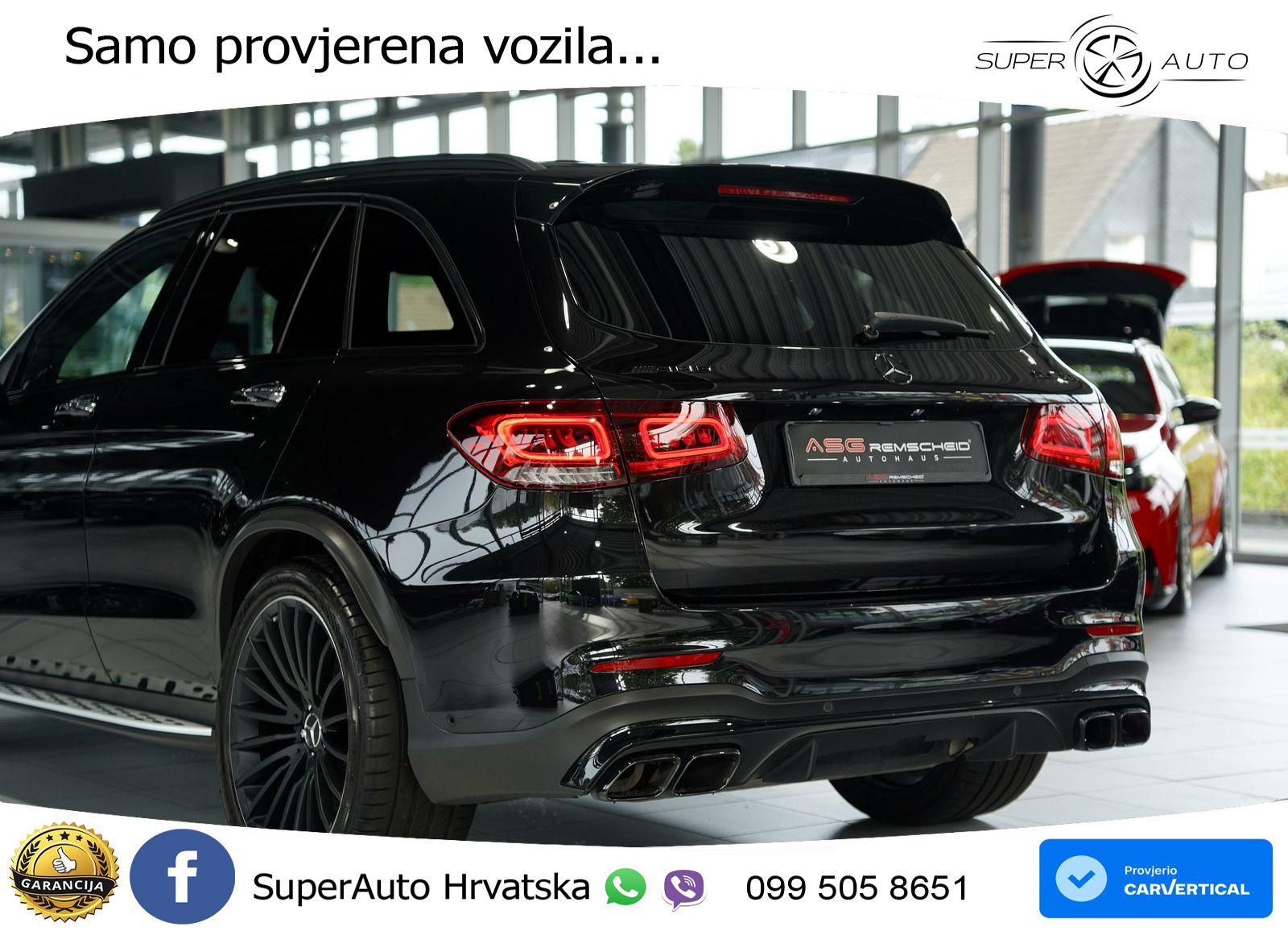 Mercedes AMG GLC 63 V8 (476 KS) 4MATIC+ MCT ACC+GR SJED+360+PANO