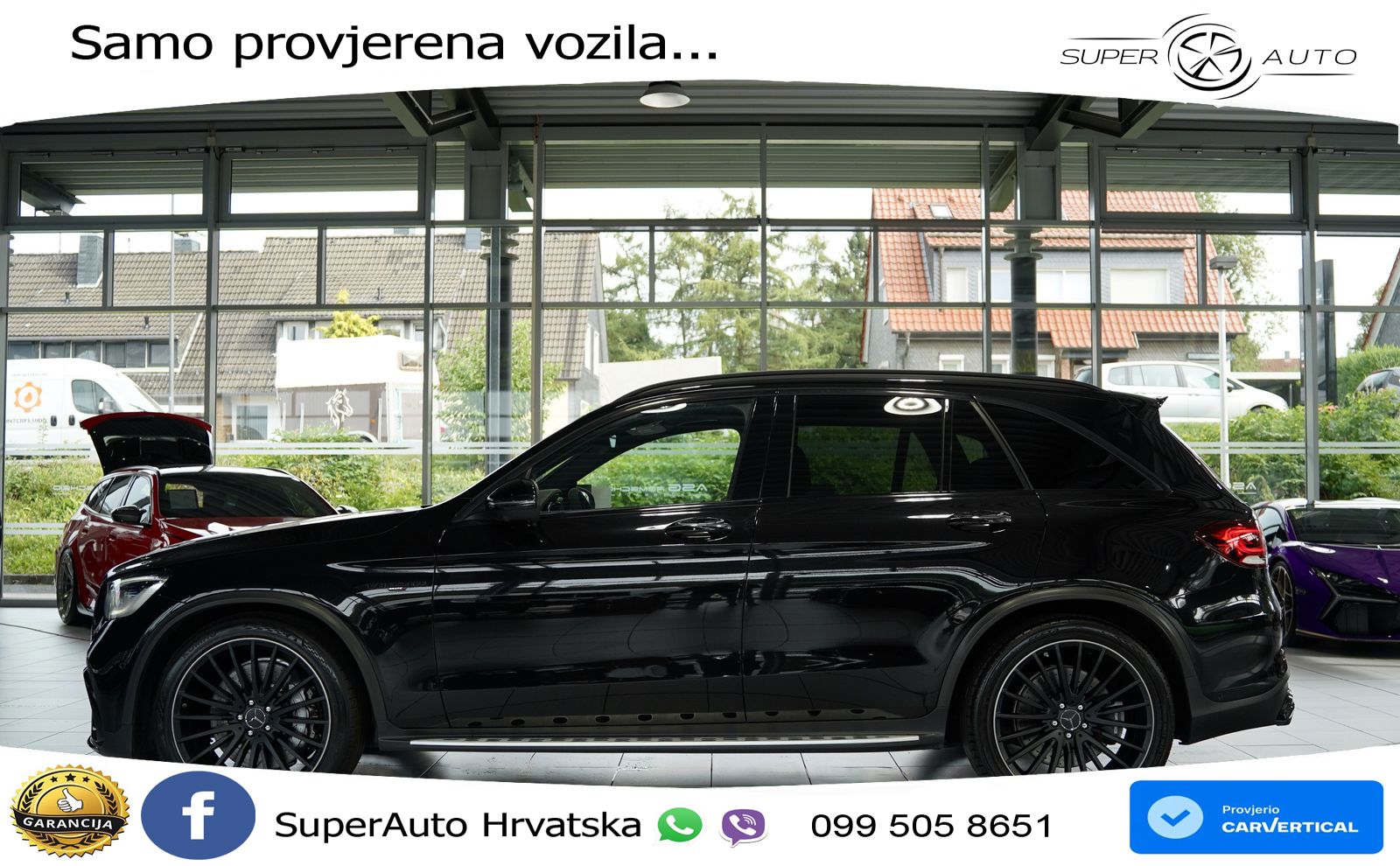Mercedes AMG GLC 63 V8 (476 KS) 4MATIC+ MCT ACC+GR SJED+360+PANO