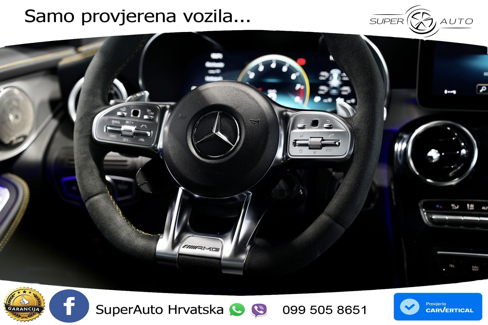 Mercedes AMG GLC 63 V8 (476 KS) 4MATIC+ MCT ACC+GR SJED+360+PANO