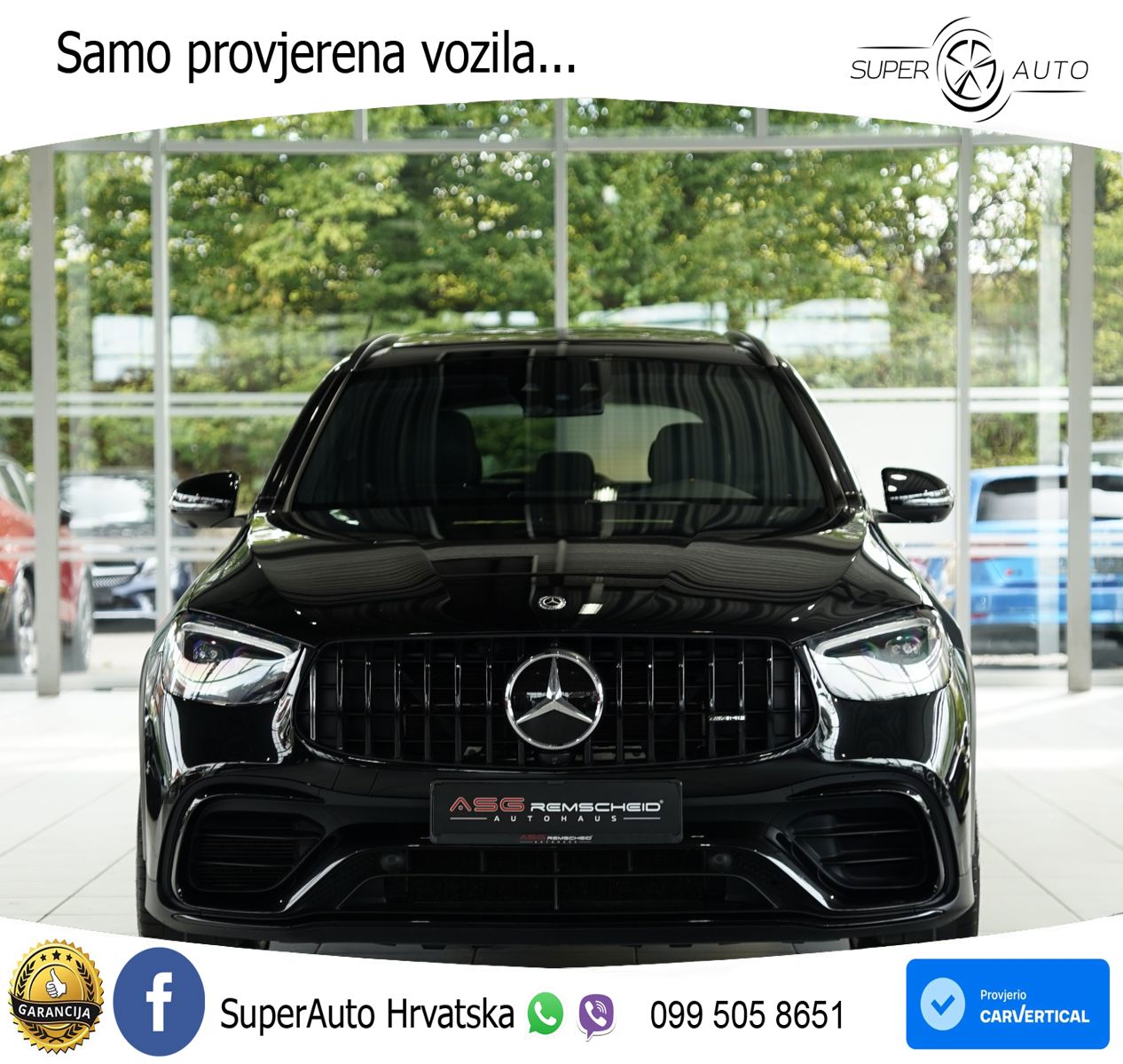 Mercedes AMG GLC 63 V8 (476 KS) 4MATIC+ MCT ACC+GR SJED+360+PANO