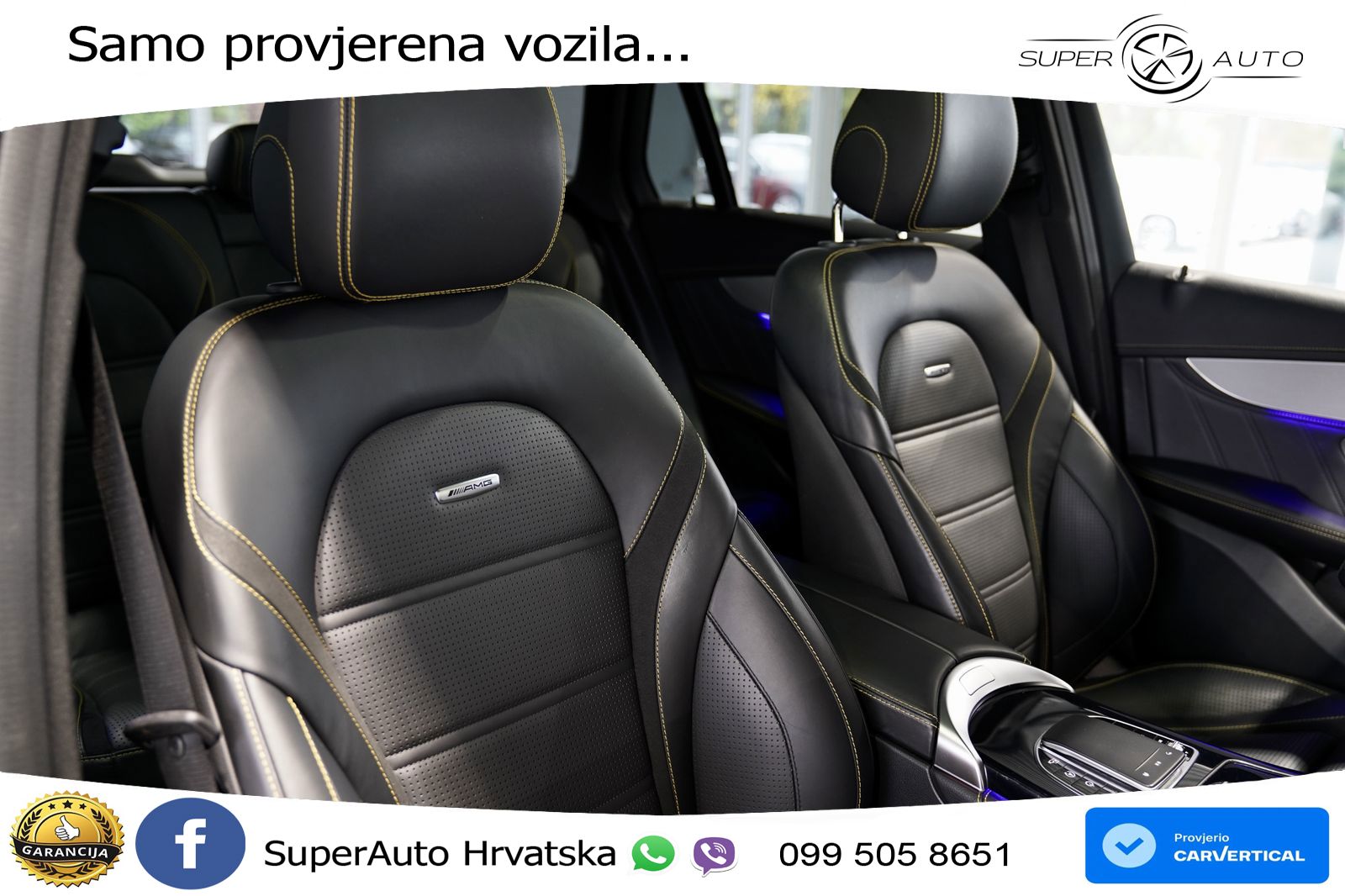 Mercedes AMG GLC 63 V8 (476 KS) 4MATIC+ MCT ACC+GR SJED+360+PANO