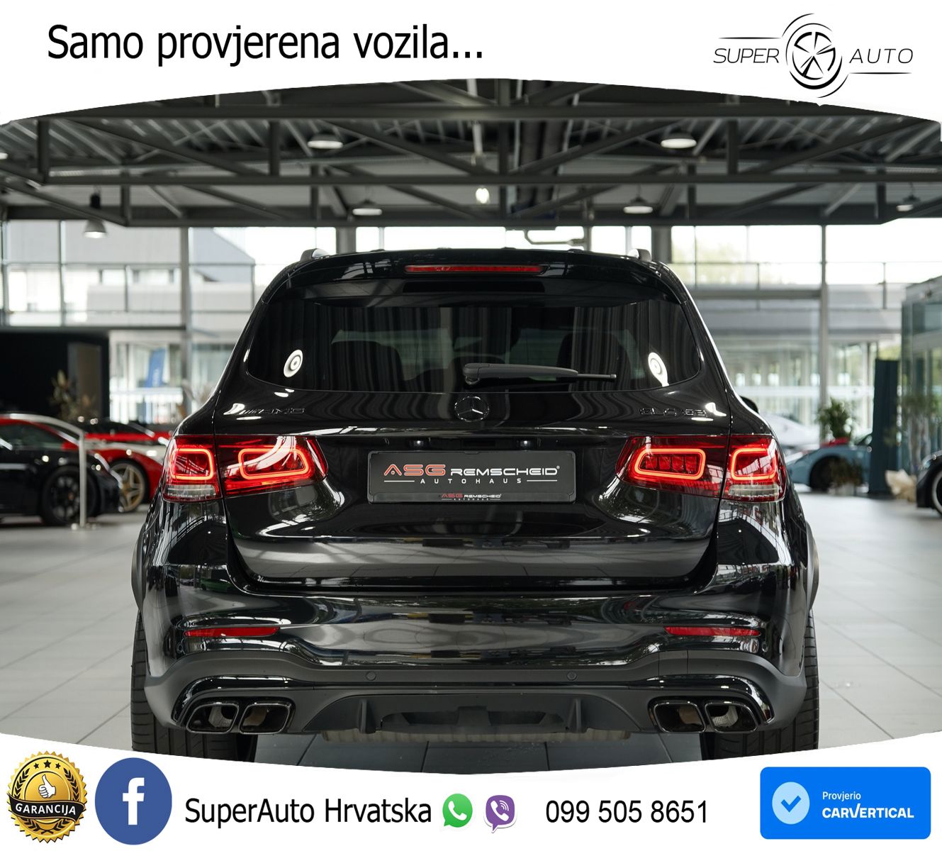 Mercedes AMG GLC 63 V8 (476 KS) 4MATIC+ MCT ACC+GR SJED+360+PANO