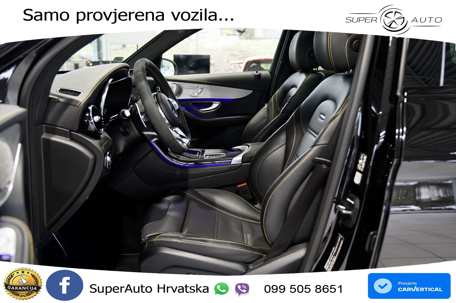 Mercedes AMG GLC 63 V8 (476 KS) 4MATIC+ MCT ACC+GR SJED+360+PANO