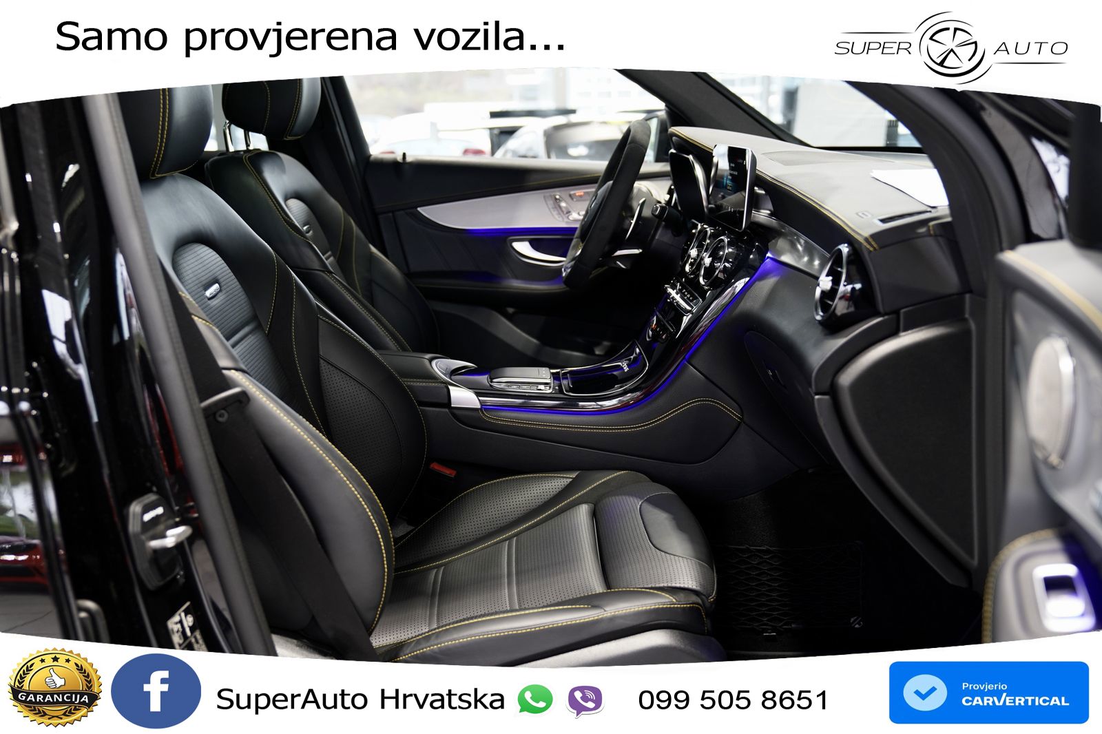Mercedes AMG GLC 63 V8 (476 KS) 4MATIC+ MCT ACC+GR SJED+360+PANO