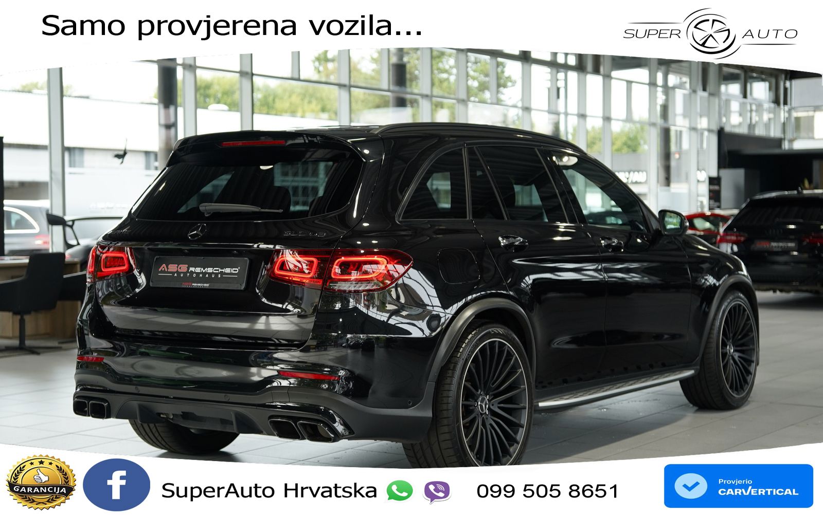 Mercedes AMG GLC 63 V8 (476 KS) 4MATIC+ MCT ACC+GR SJED+360+PANO