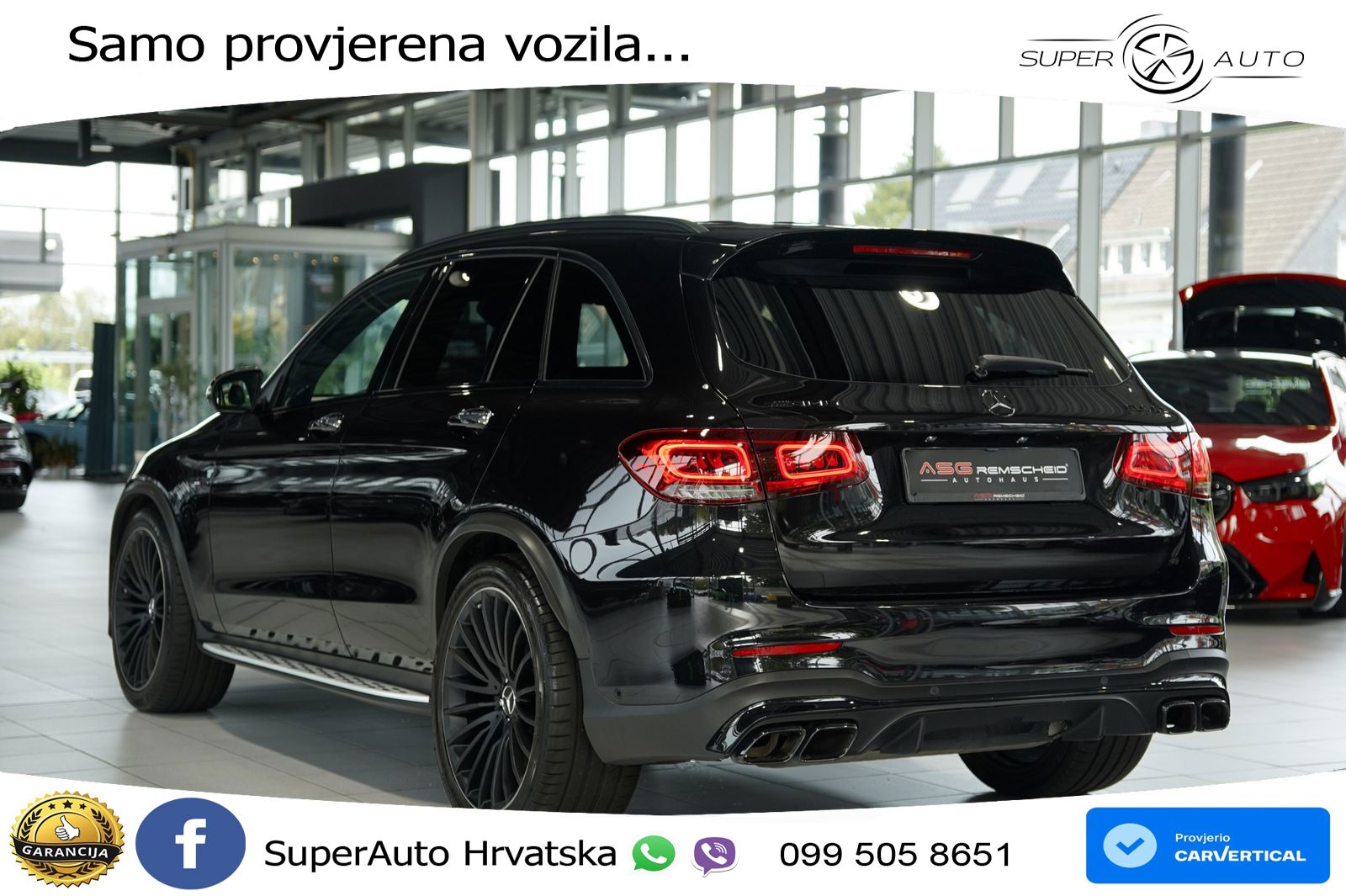 Mercedes AMG GLC 63 V8 (476 KS) 4MATIC+ MCT ACC+GR SJED+360+PANO