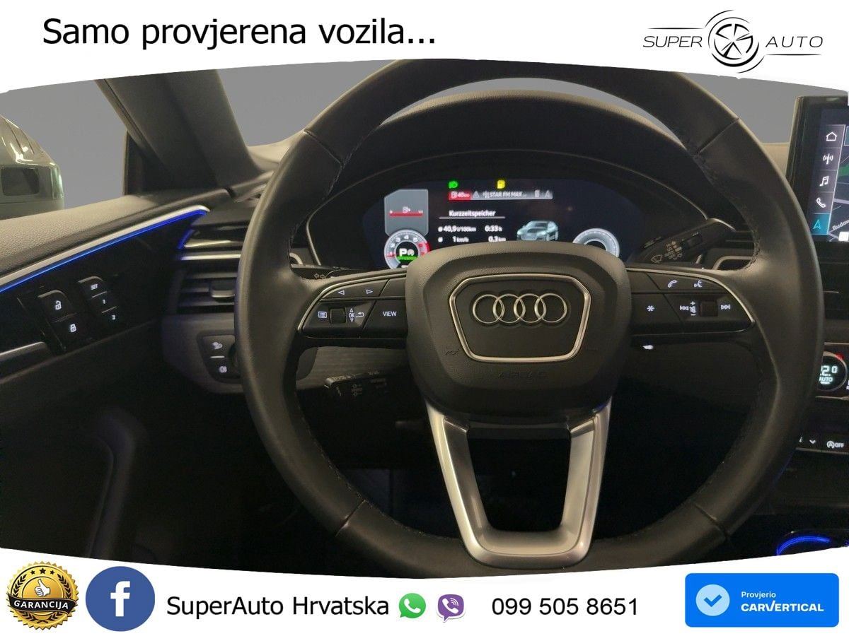 Audi A5 Sportback  40 TFSI (204 KS) S tronic S line LED+GR SJED+ACC