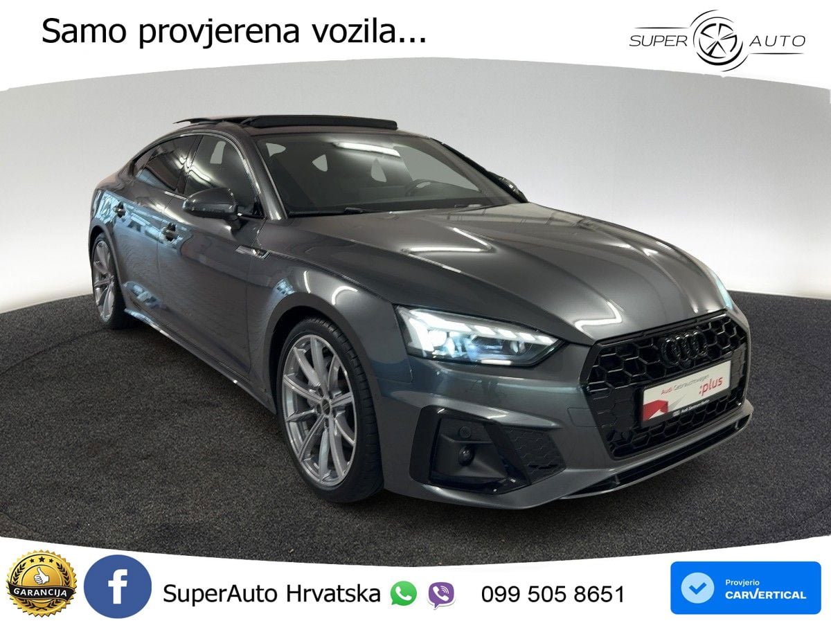Audi A5 Sportback  40 TFSI (204 KS) S tronic S line LED+GR SJED+ACC