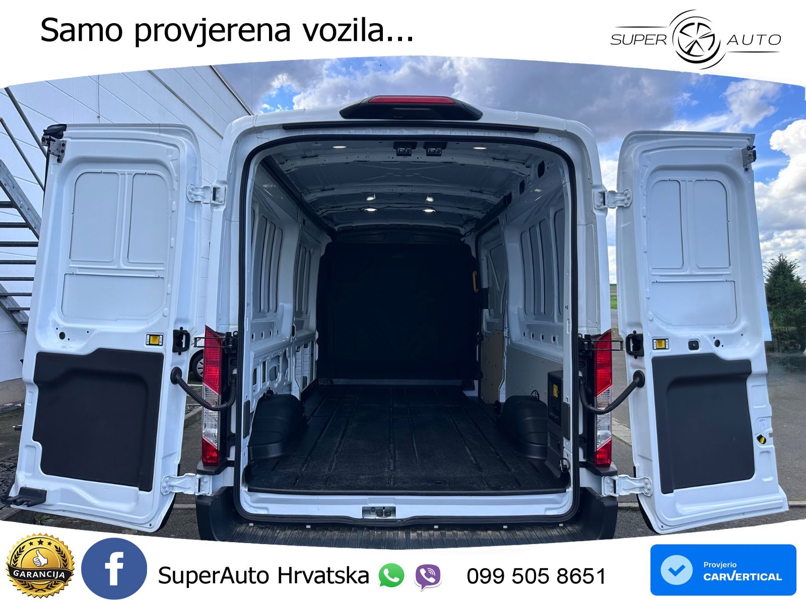 Ford Transit E 350 L3H2 230V / 68KWh 316Km WLTP 184 KS