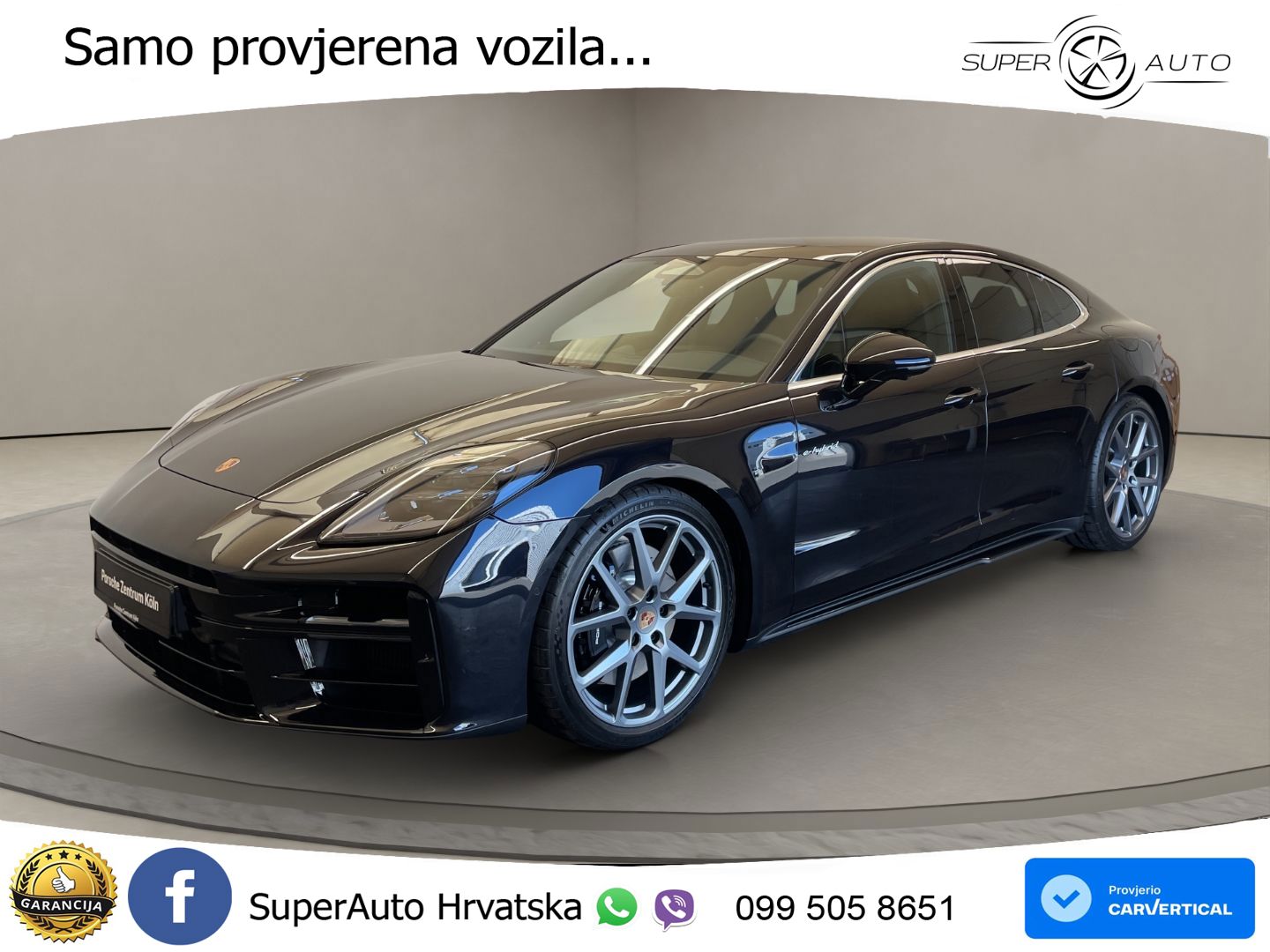 Porsche Panamera 4 2.9 V6 (470 KS) E-Hybrid PDK ZRAČNI+ACC+GR SJED+KAM+PANO