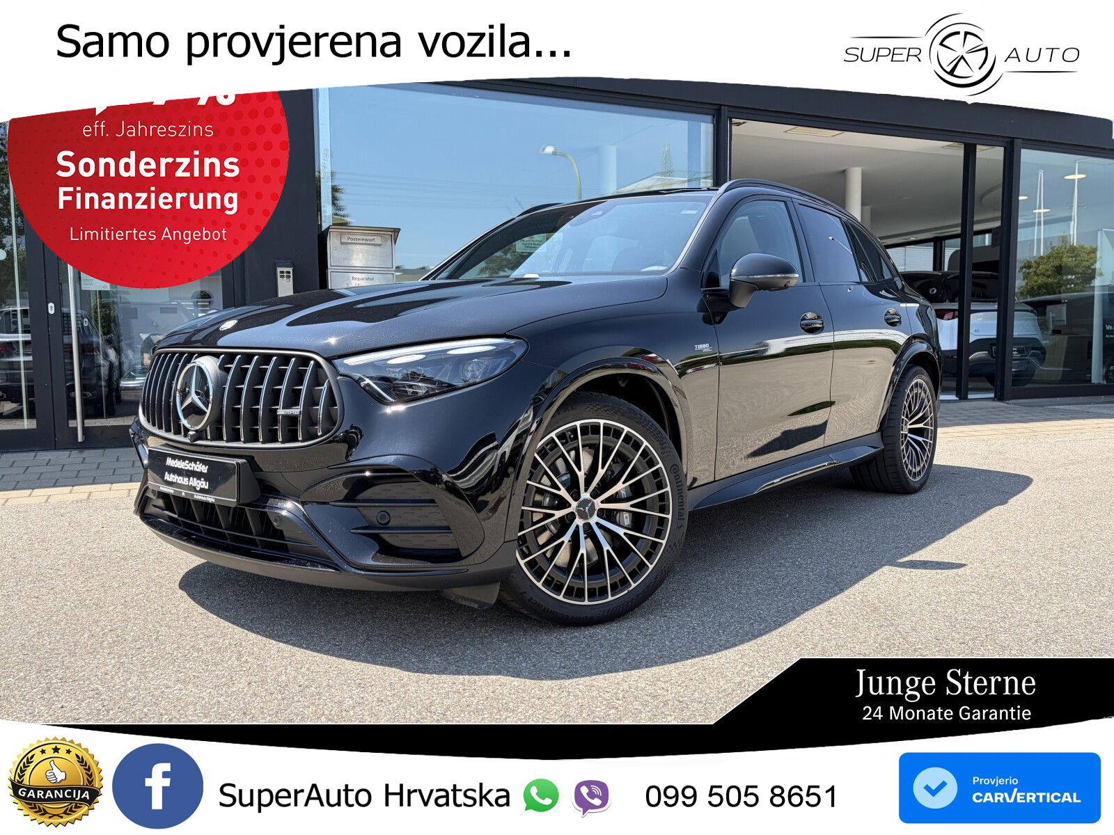 Mercedes AMG GLC 53 (449 KS) 4MATIC+ AMG SPEEDSHIFT TCT 9G ACC+GR SJED+360+PANO