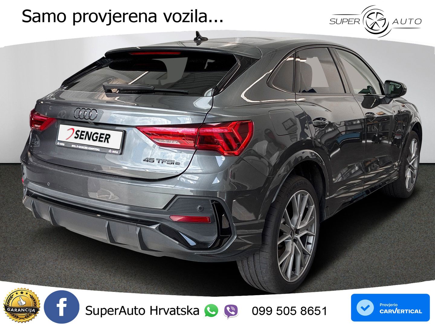 Audi Q3 Sportback 45 TFSIe (245 KS) S tronic S line LED+GR SJED+ACC