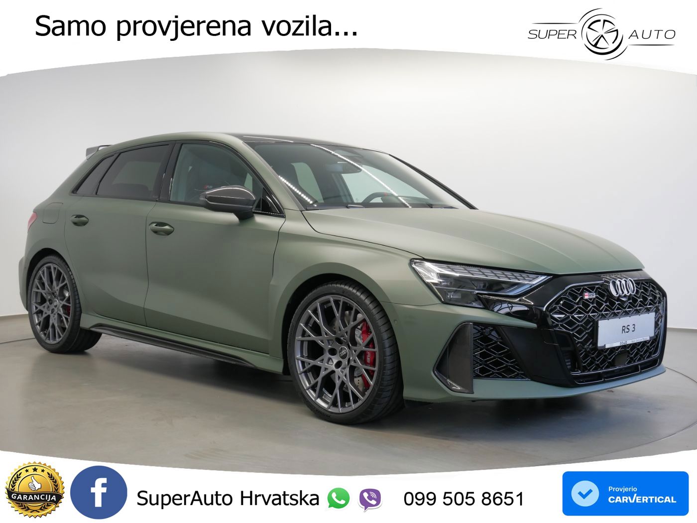Audi RS3 Sedan 2.5 TFSI (400 KS) quattro S tronic LED+GR SJED+ACC