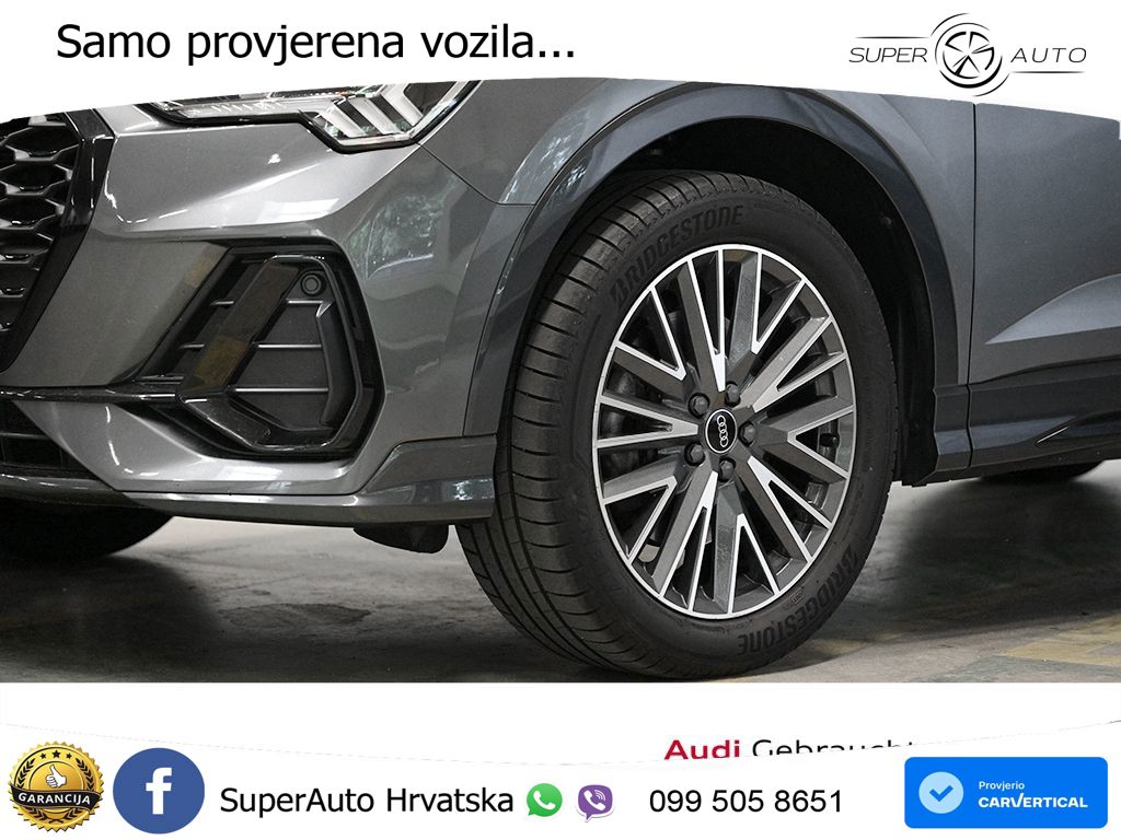Audi Q3 Sportback 40 TDI (200 KS) quattro S tronic S line LED+GR SJED+ACC