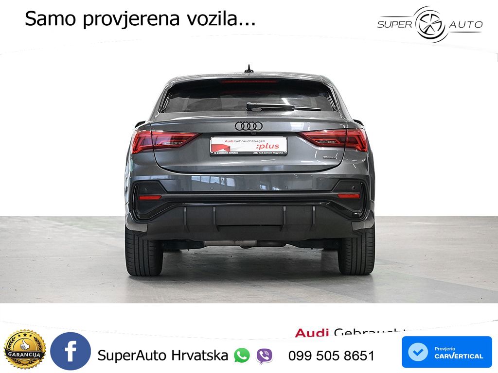 Audi Q3 Sportback 40 TDI (200 KS) quattro S tronic S line LED+GR SJED+ACC
