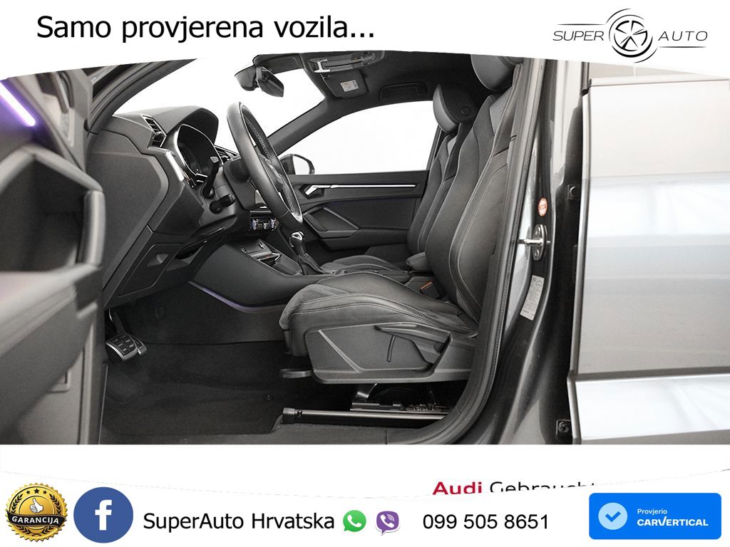 Audi Q3 Sportback 40 TDI (200 KS) quattro S tronic S line LED+GR SJED+ACC