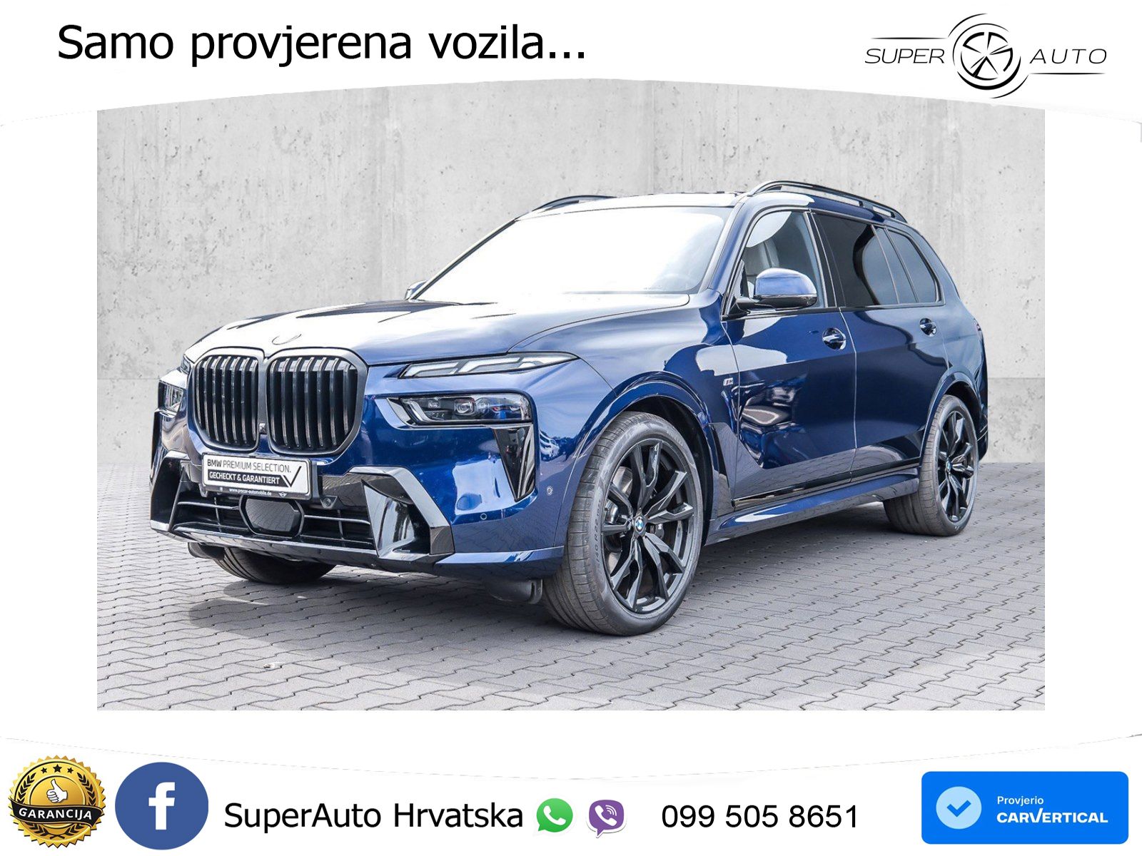 BMW X7 40d (352 KS) xDrive Steptronic M Sport ZRAČNI+ACC+GR SJED+KAM+PANO