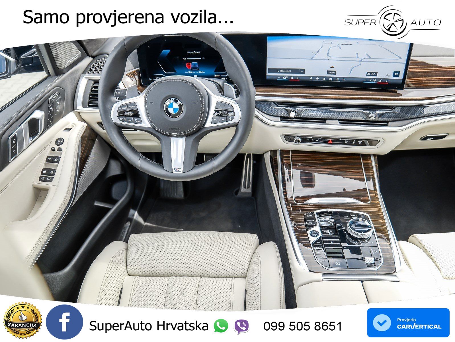 BMW X7 40d (352 KS) xDrive Steptronic M Sport ZRAČNI+ACC+GR SJED+KAM+PANO