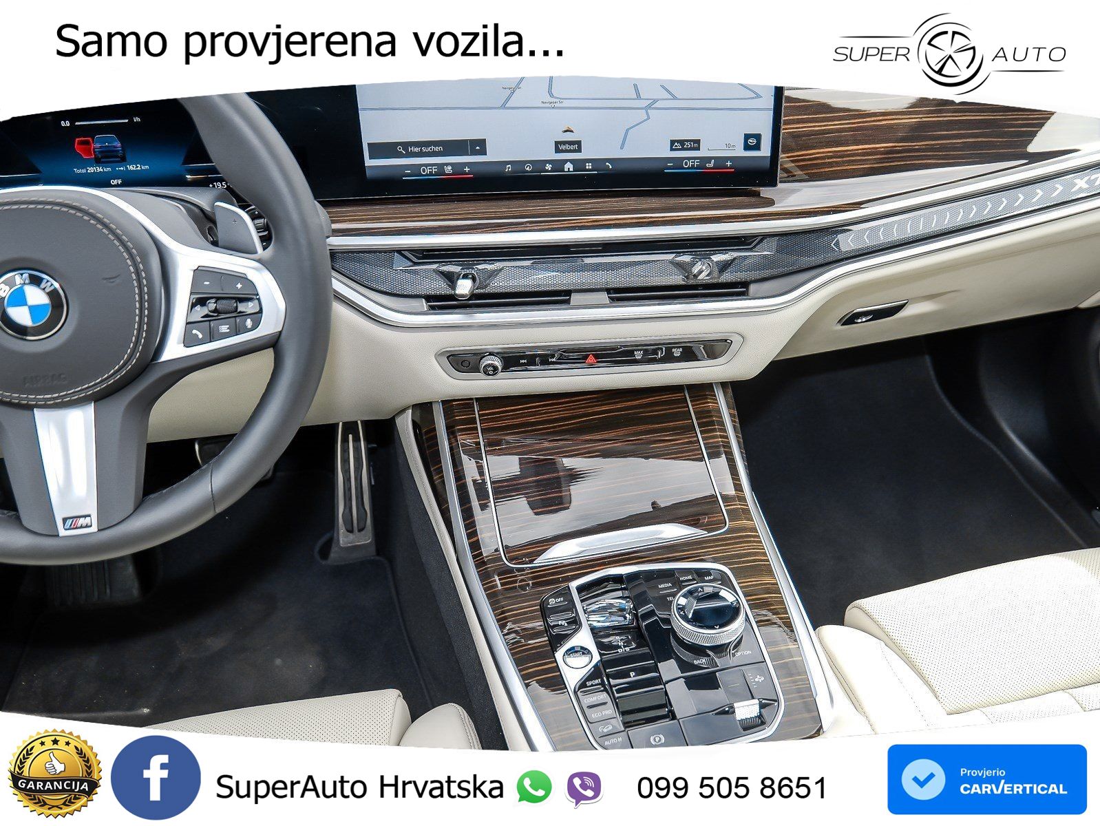 BMW X7 40d (352 KS) xDrive Steptronic M Sport ZRAČNI+ACC+GR SJED+KAM+PANO
