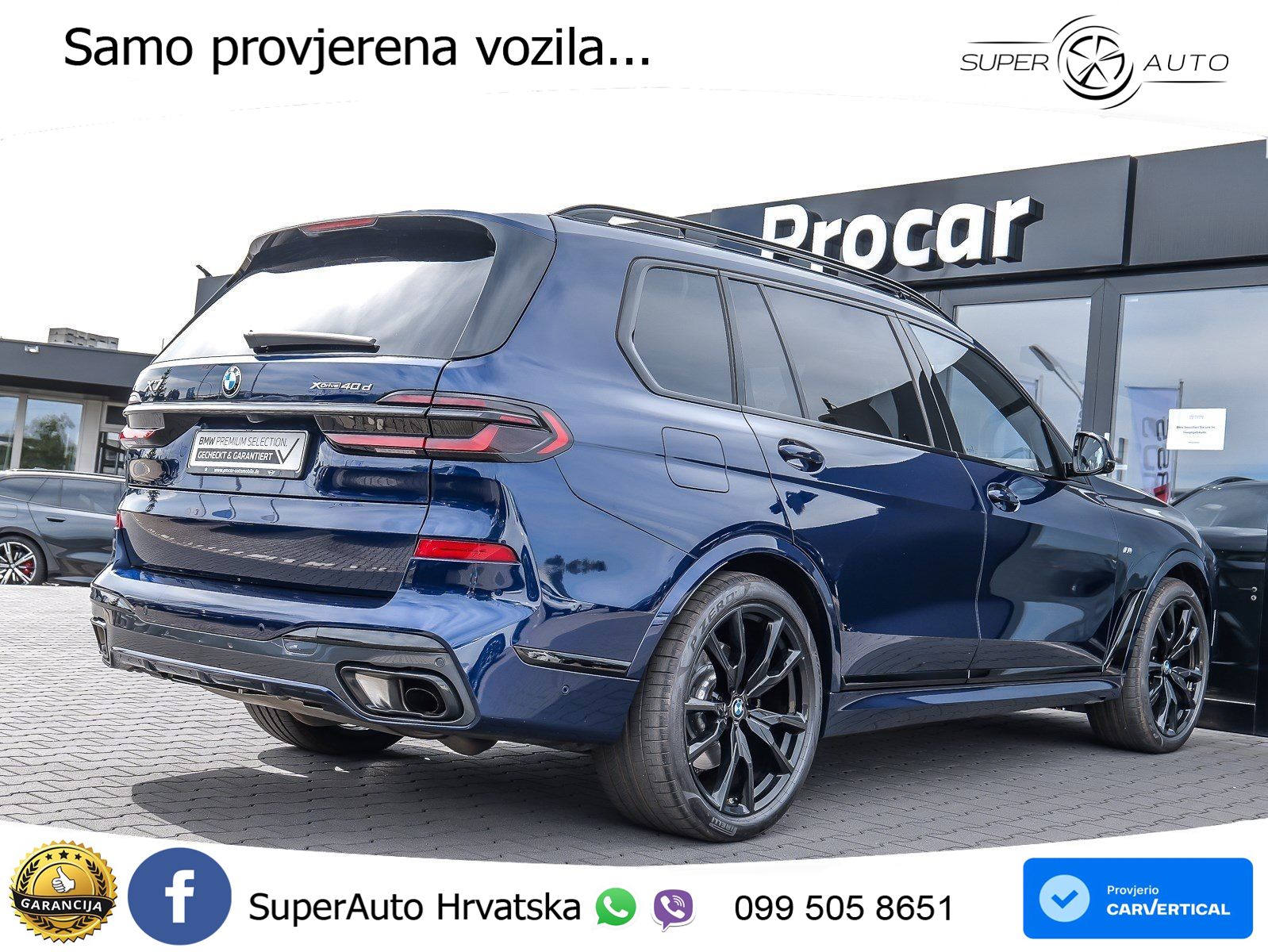 BMW X7 40d (352 KS) xDrive Steptronic M Sport ZRAČNI+ACC+GR SJED+KAM+PANO
