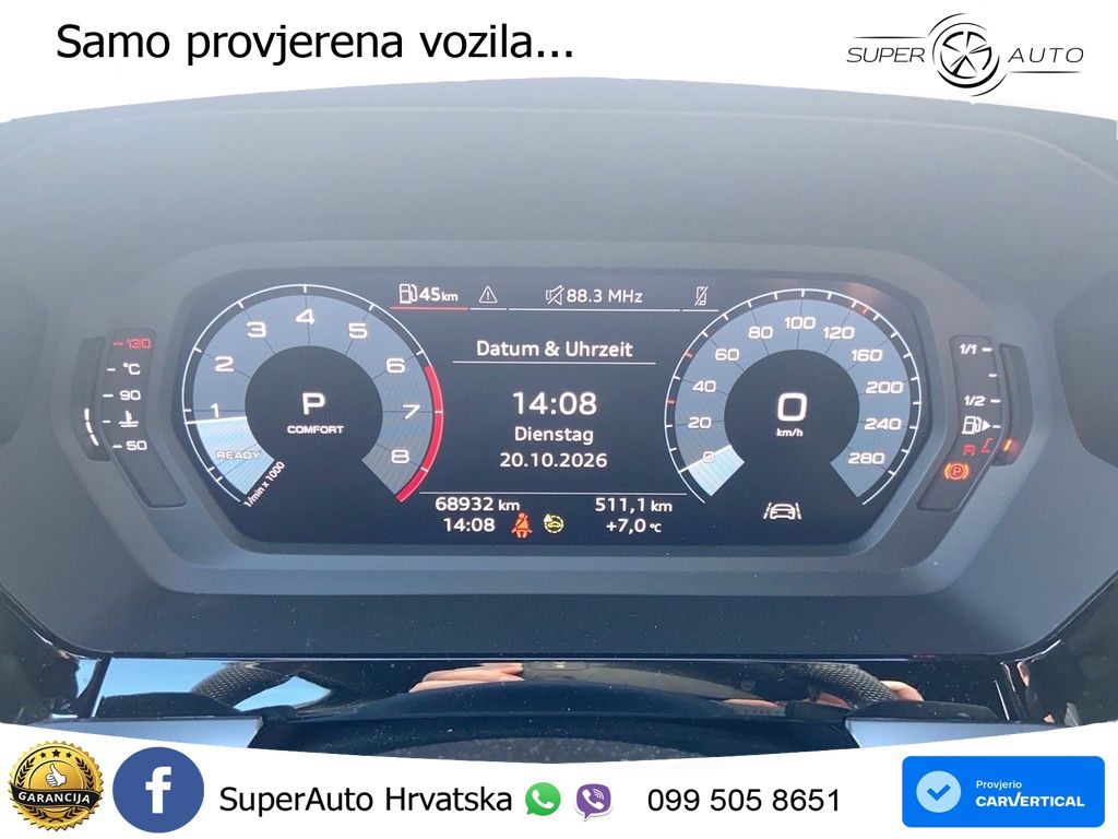 Audi A3 40 TFSI (190 KS) quattro S tronic S line
